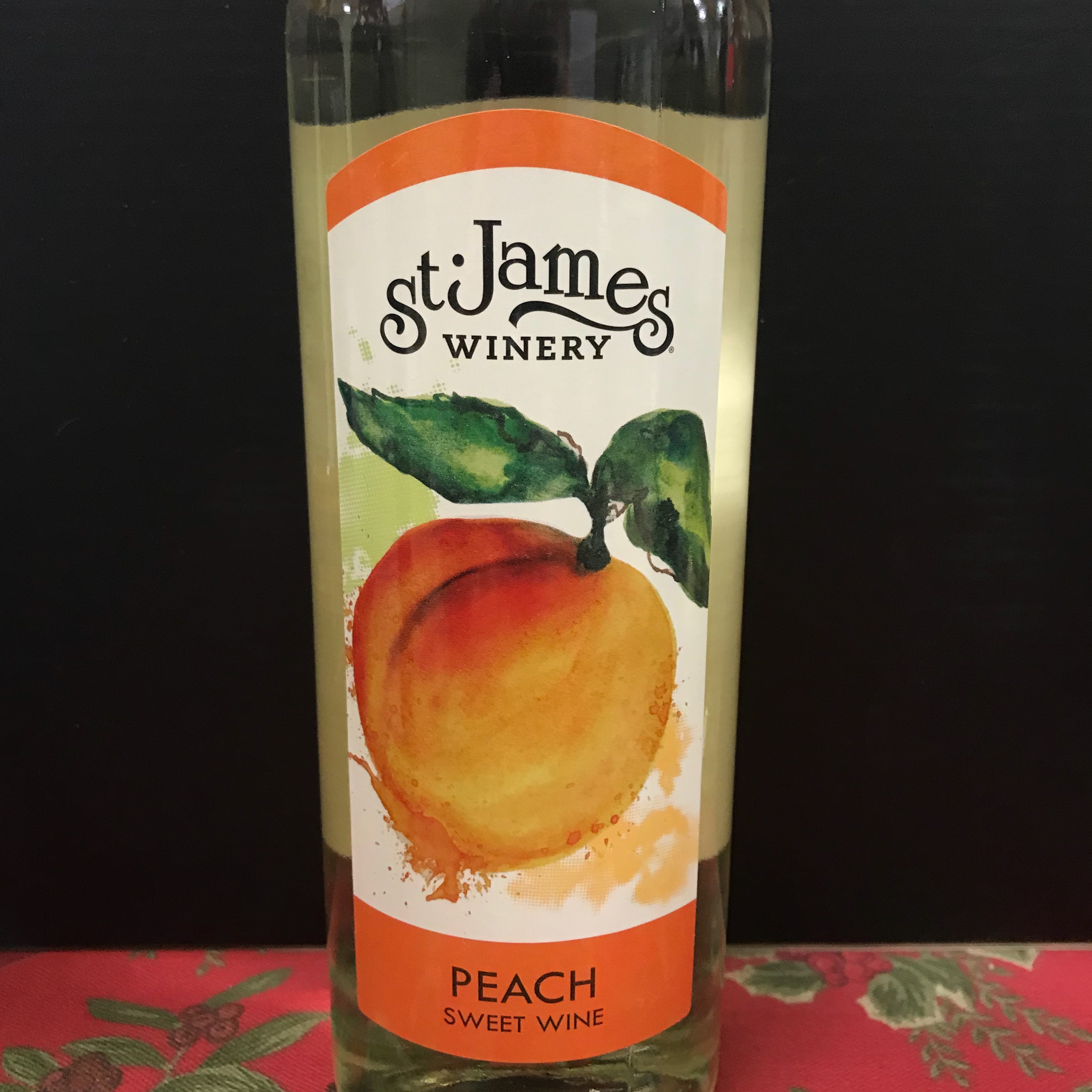 St.James Winery Peach sweet wine