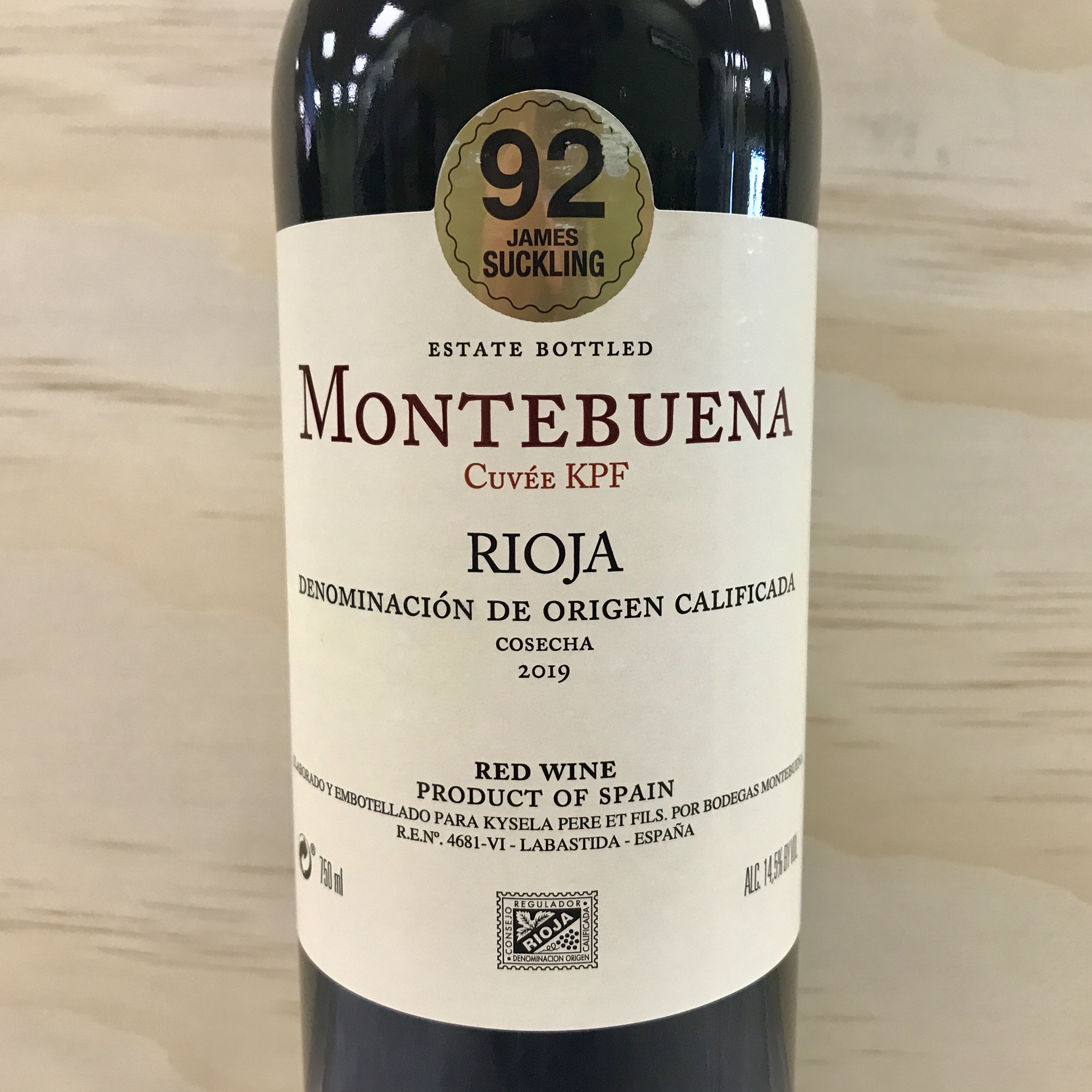 Montebuena Cuvee KPF Rioja 2019