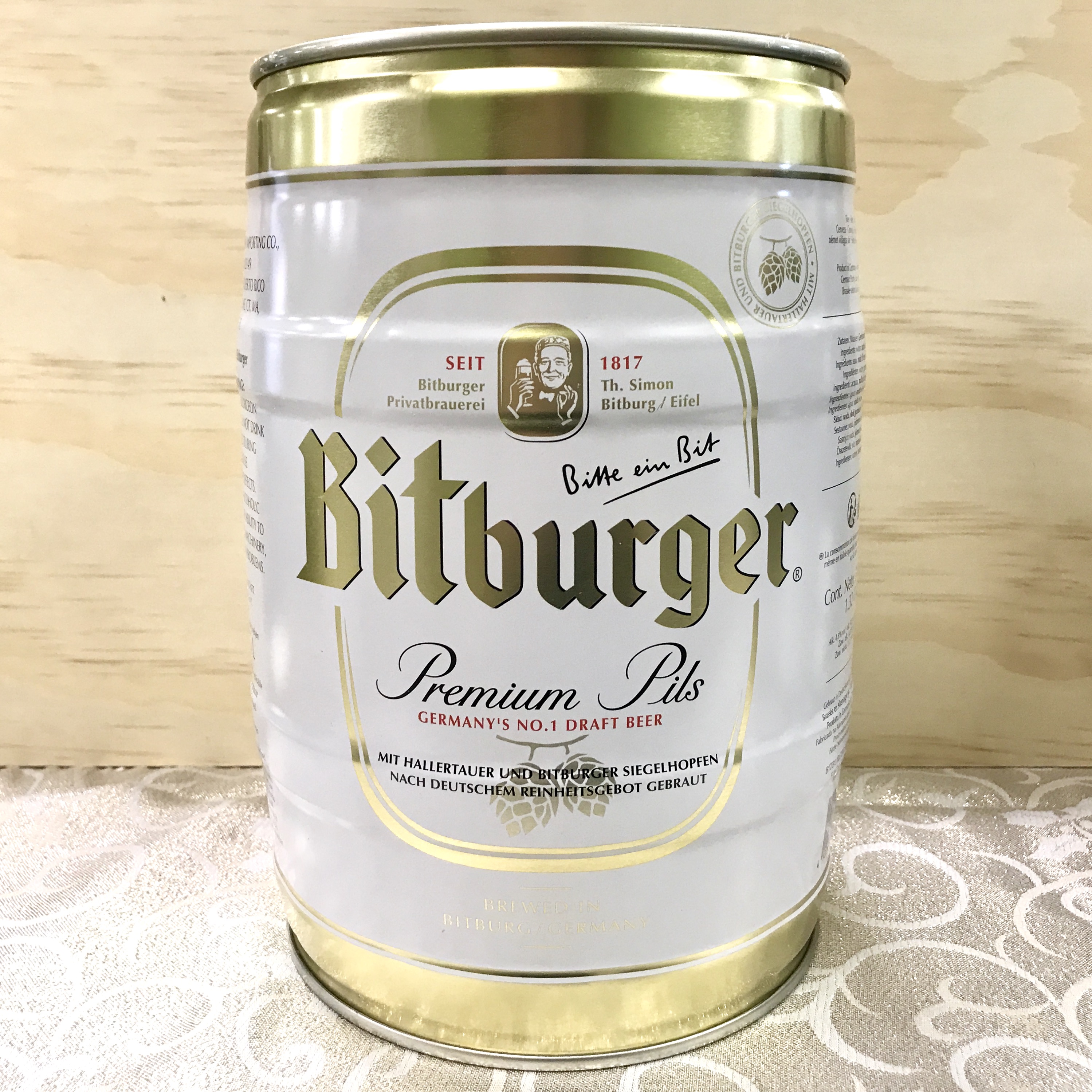 Bitburger Premium Pils Keg 5 Liter