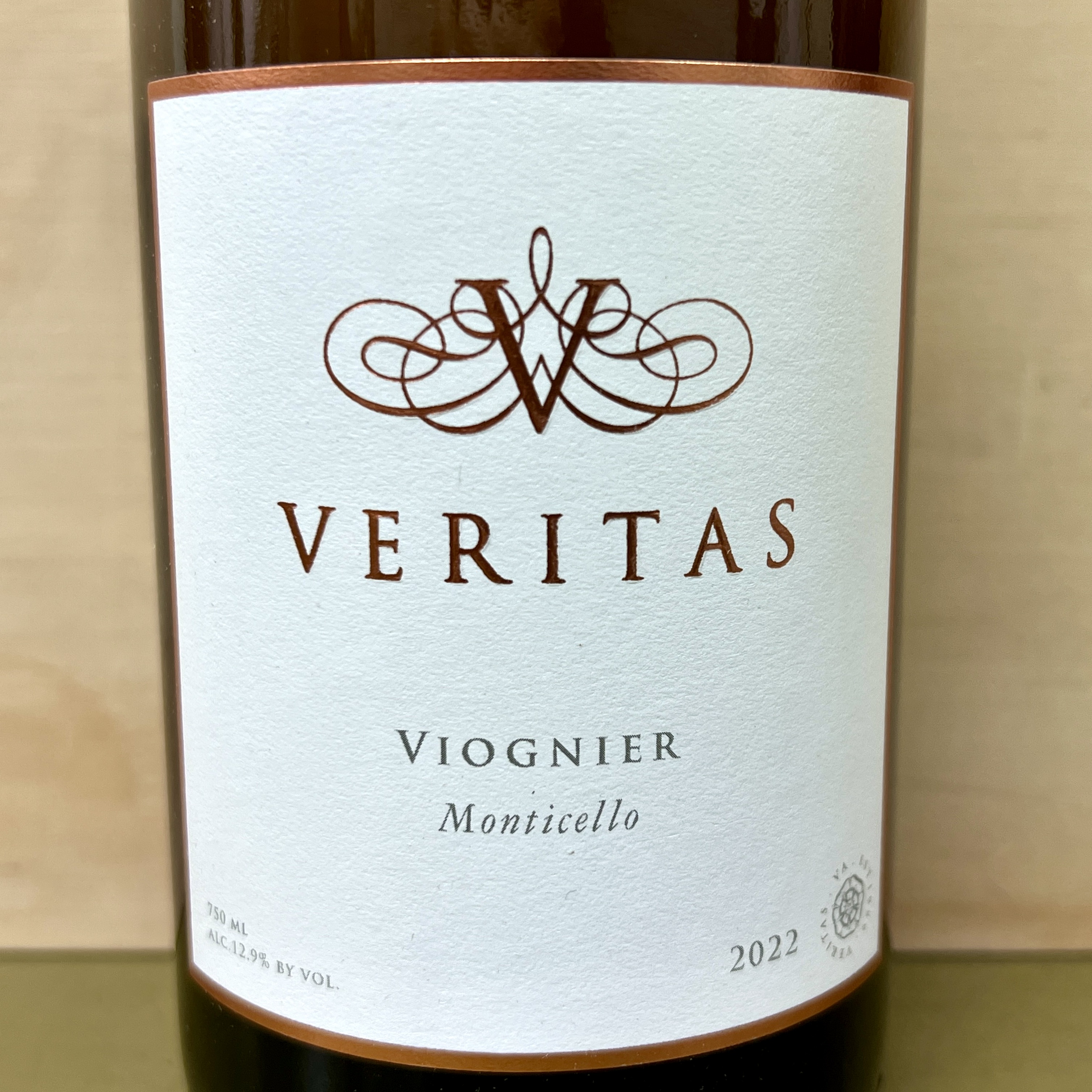 Veritas Monticello Viognier 2022 - Click Image to Close