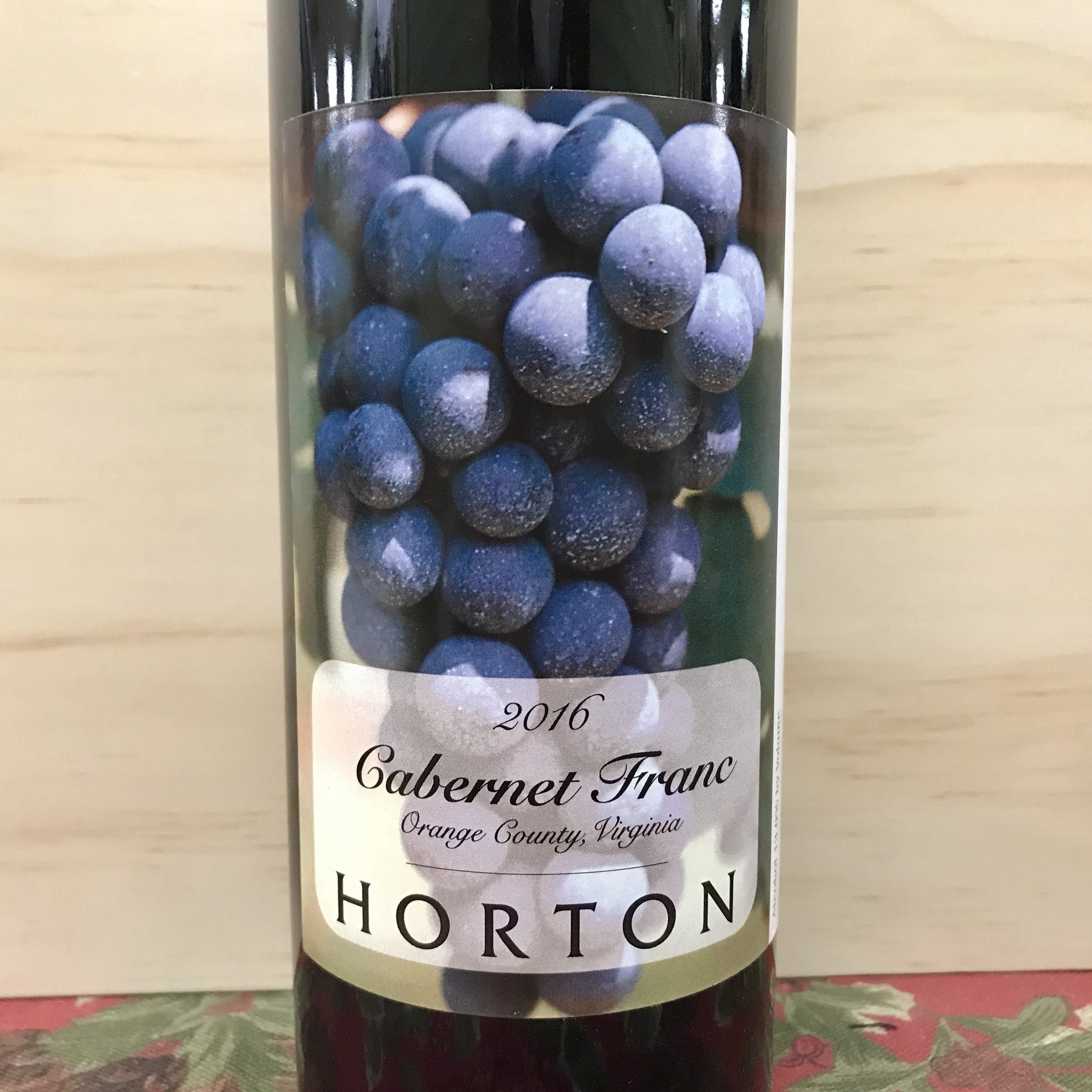 Horton Vineyards Cabernet Franc Orange County 2016