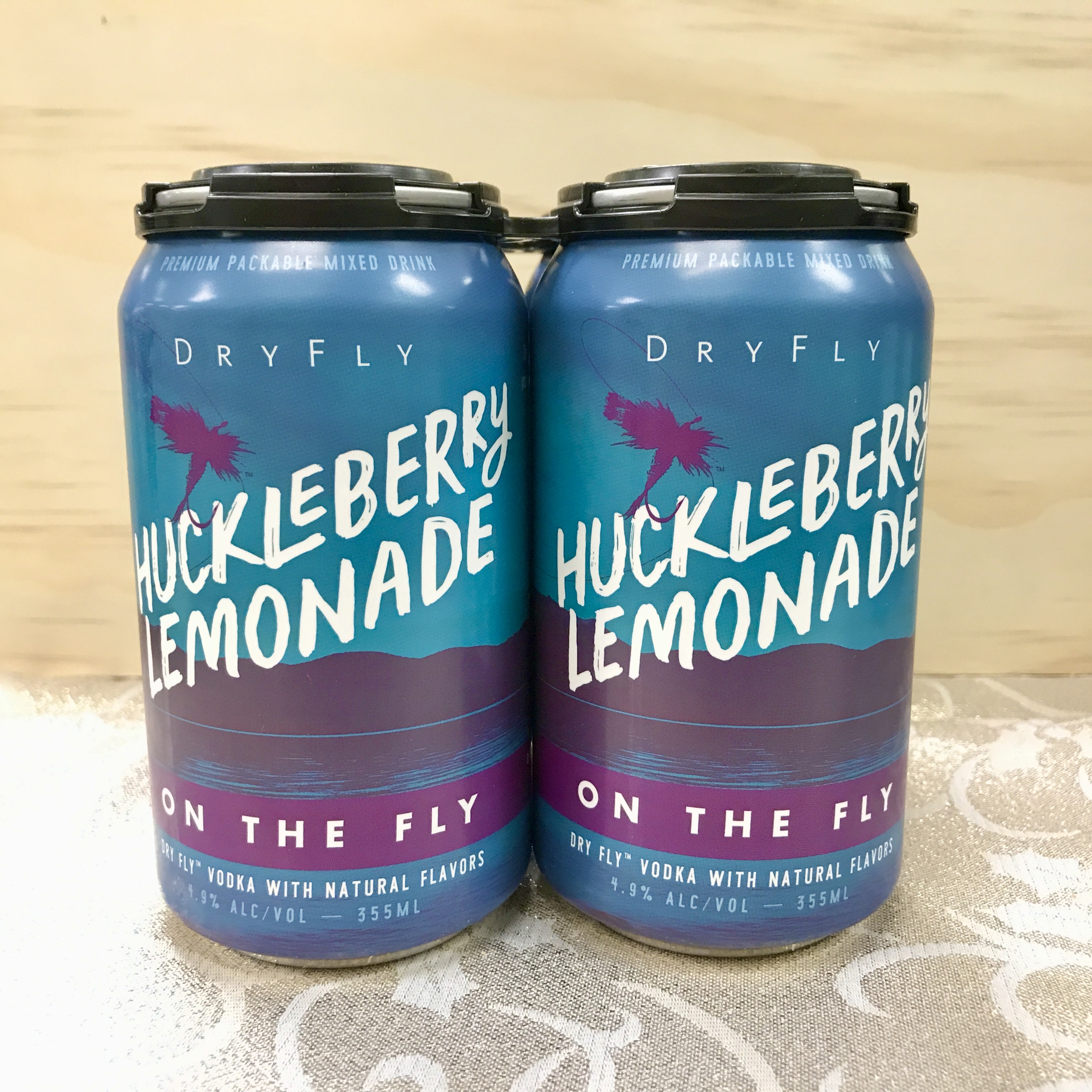 Dry Fly On the Fly Huckleberry Lemonade 4 x 12 oz cans
