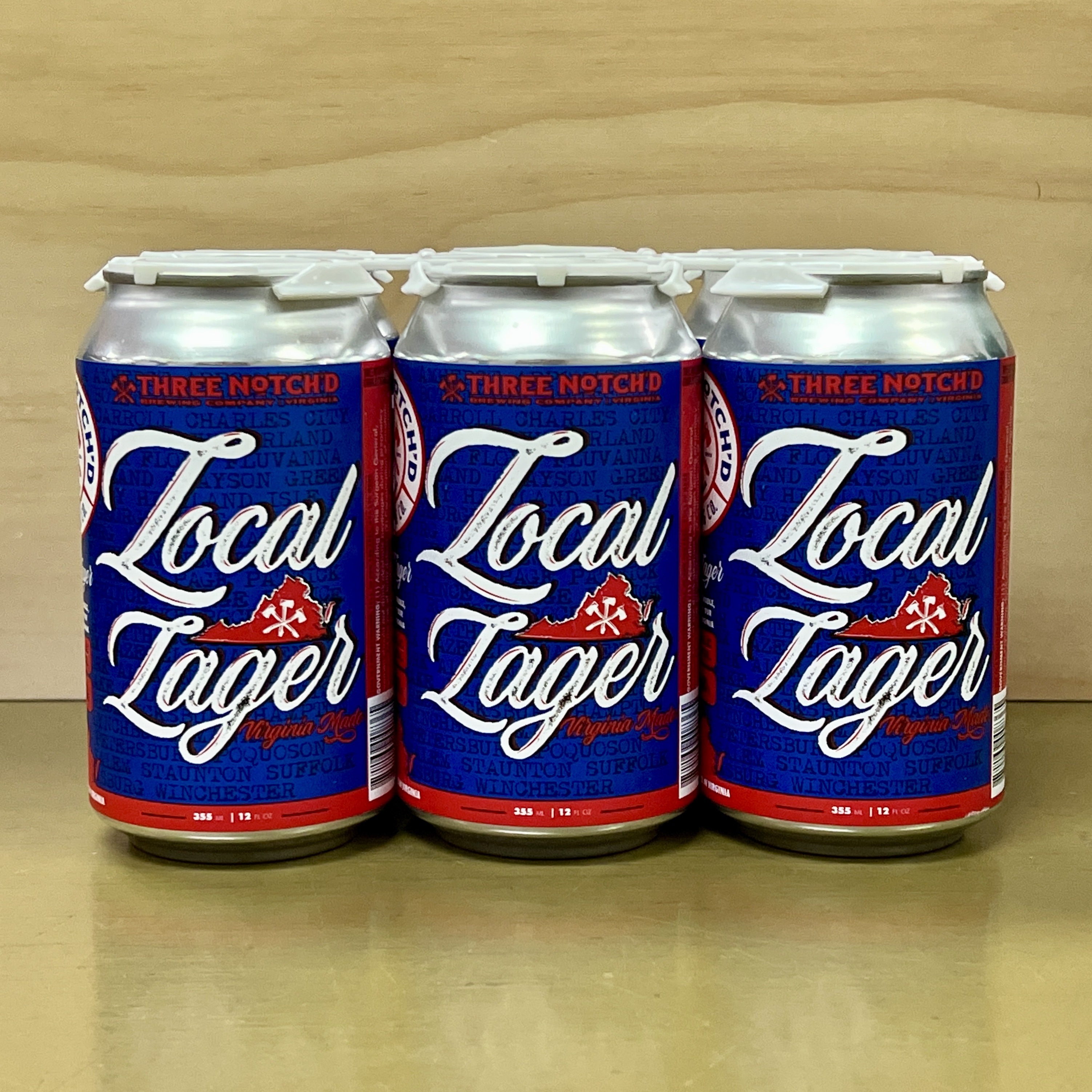 Three Notch'd Local Lager 6 x 12oz cans - Click Image to Close