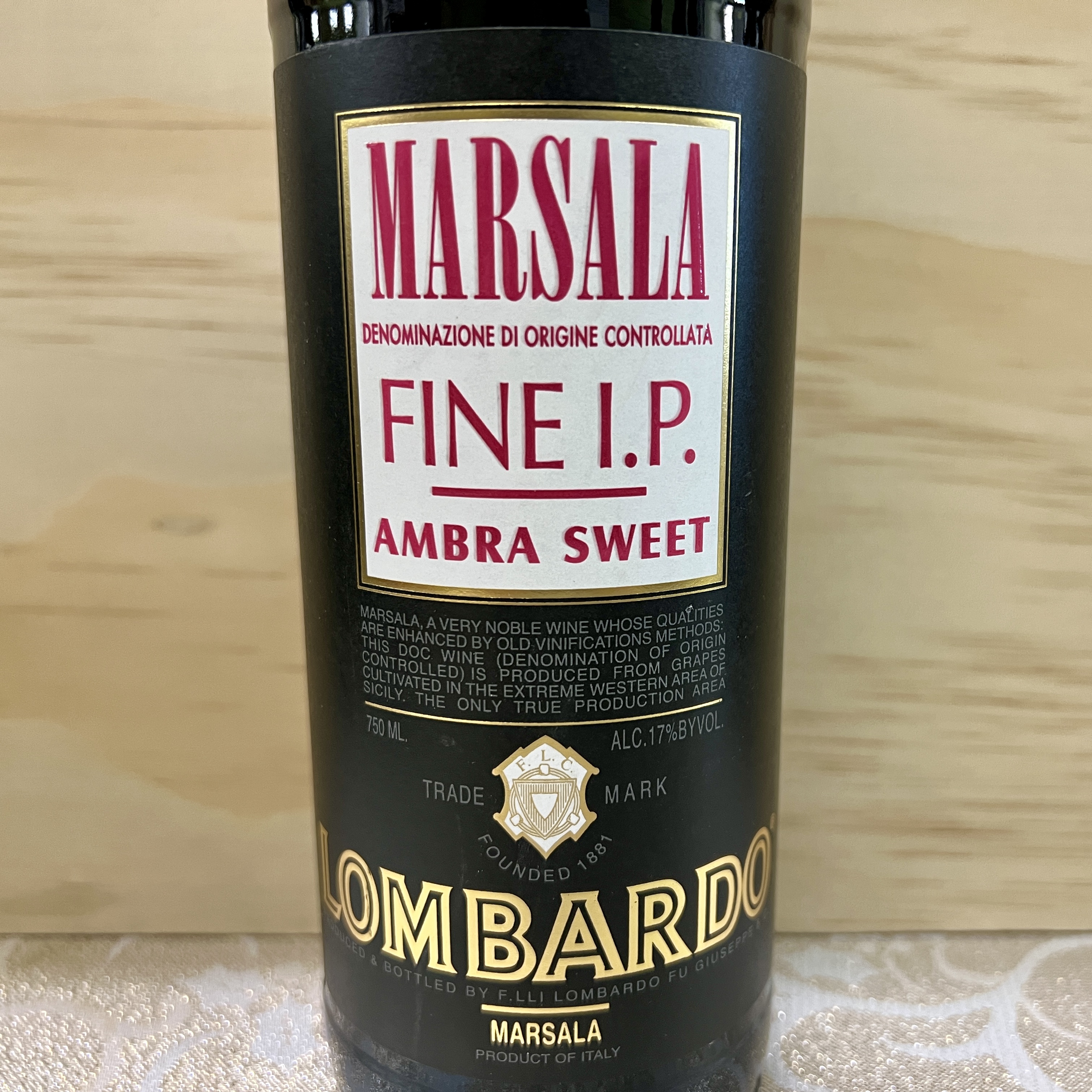 Lombardo Fine IP Ambra Sweet Marsala