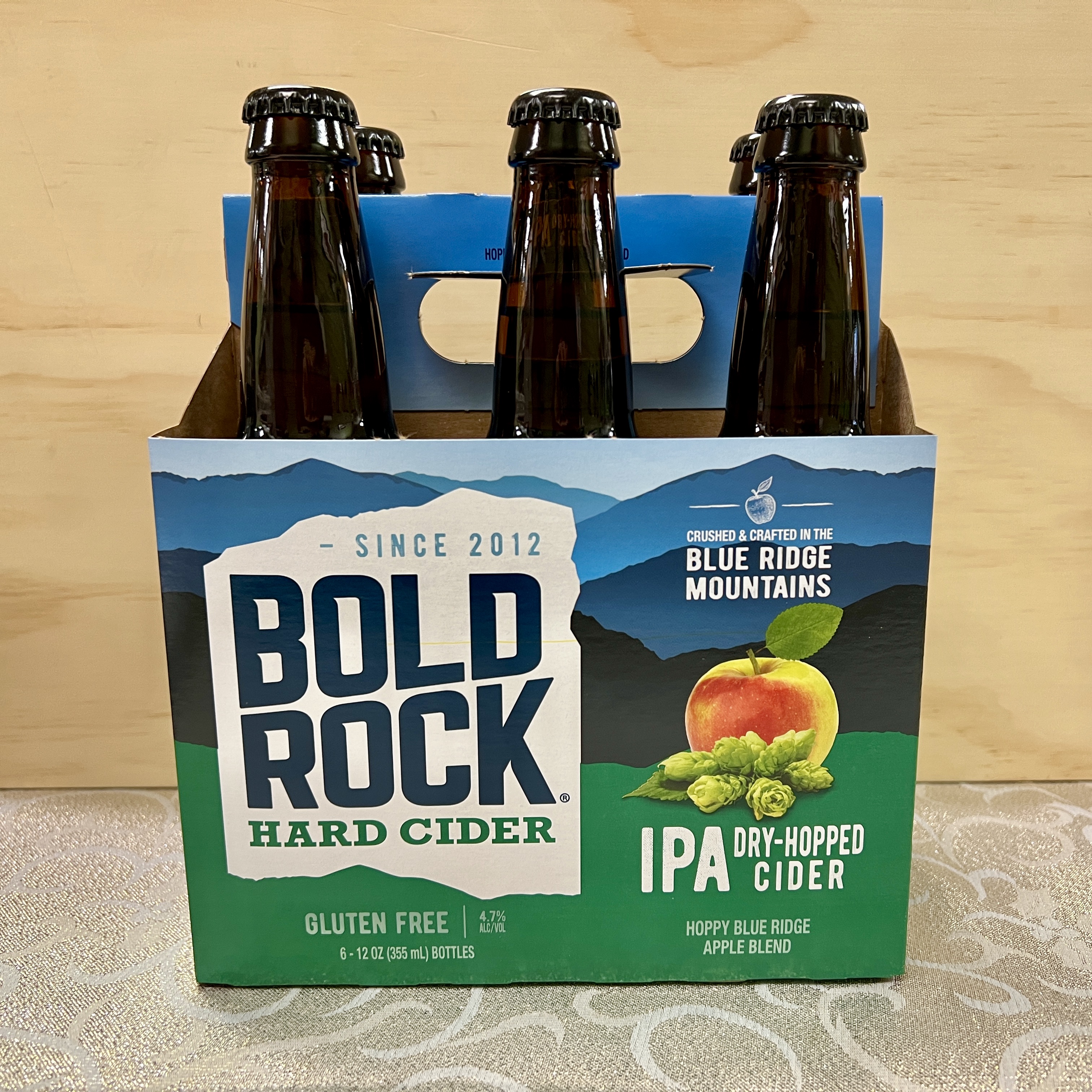 Bold Rock IPA Dry-hopped Cider 6 x 12oz bottles