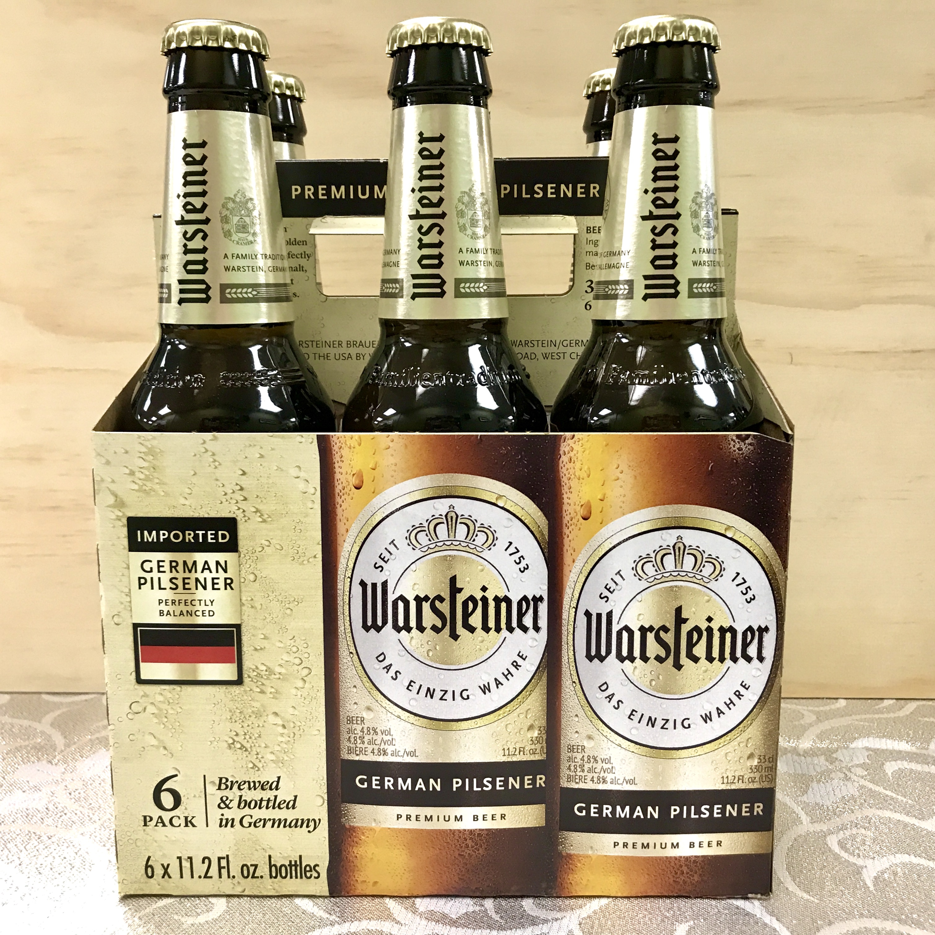 Warsteiner German Pilsner 6 x 12 oz bottles