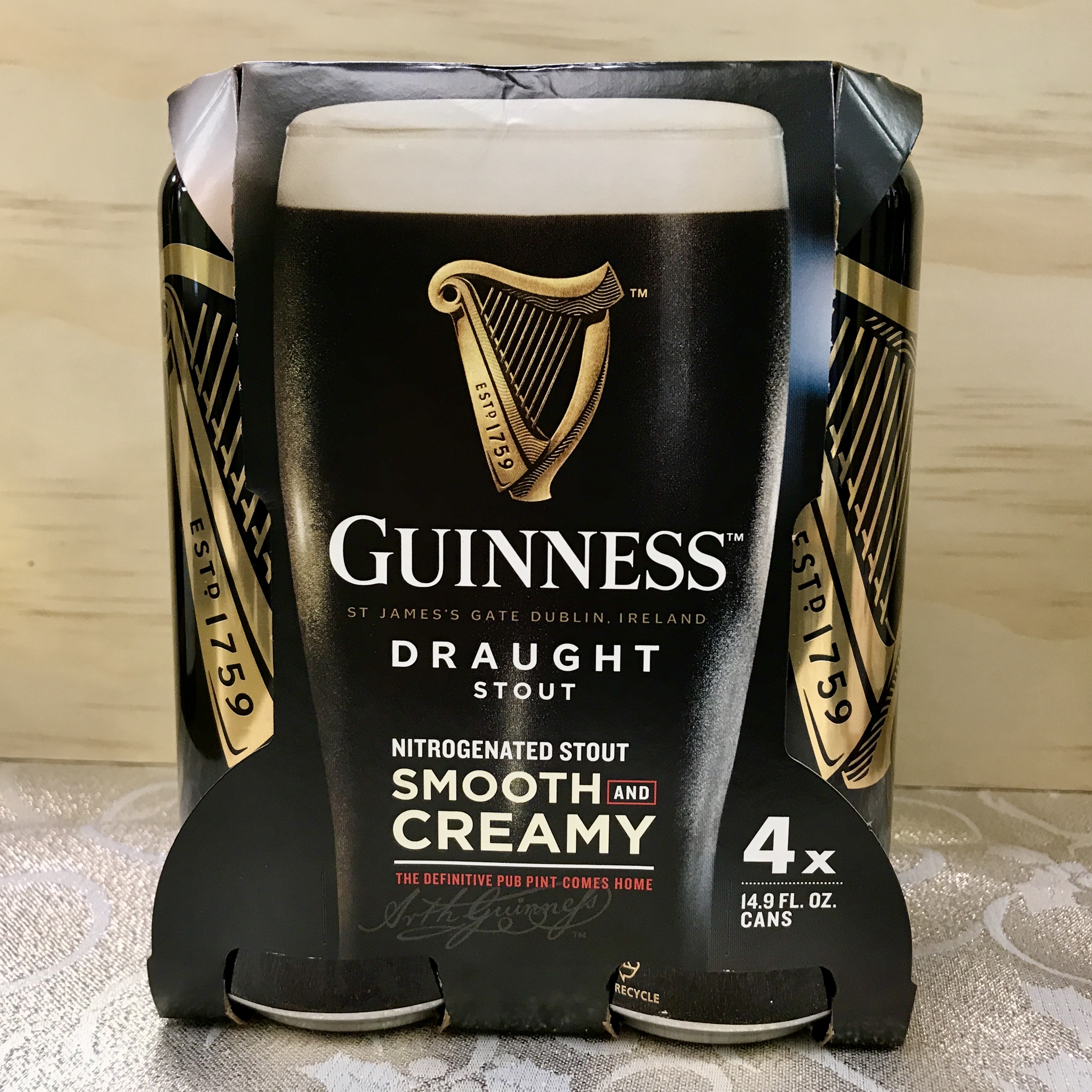 Guinness Draught Stout 4 x 16oz