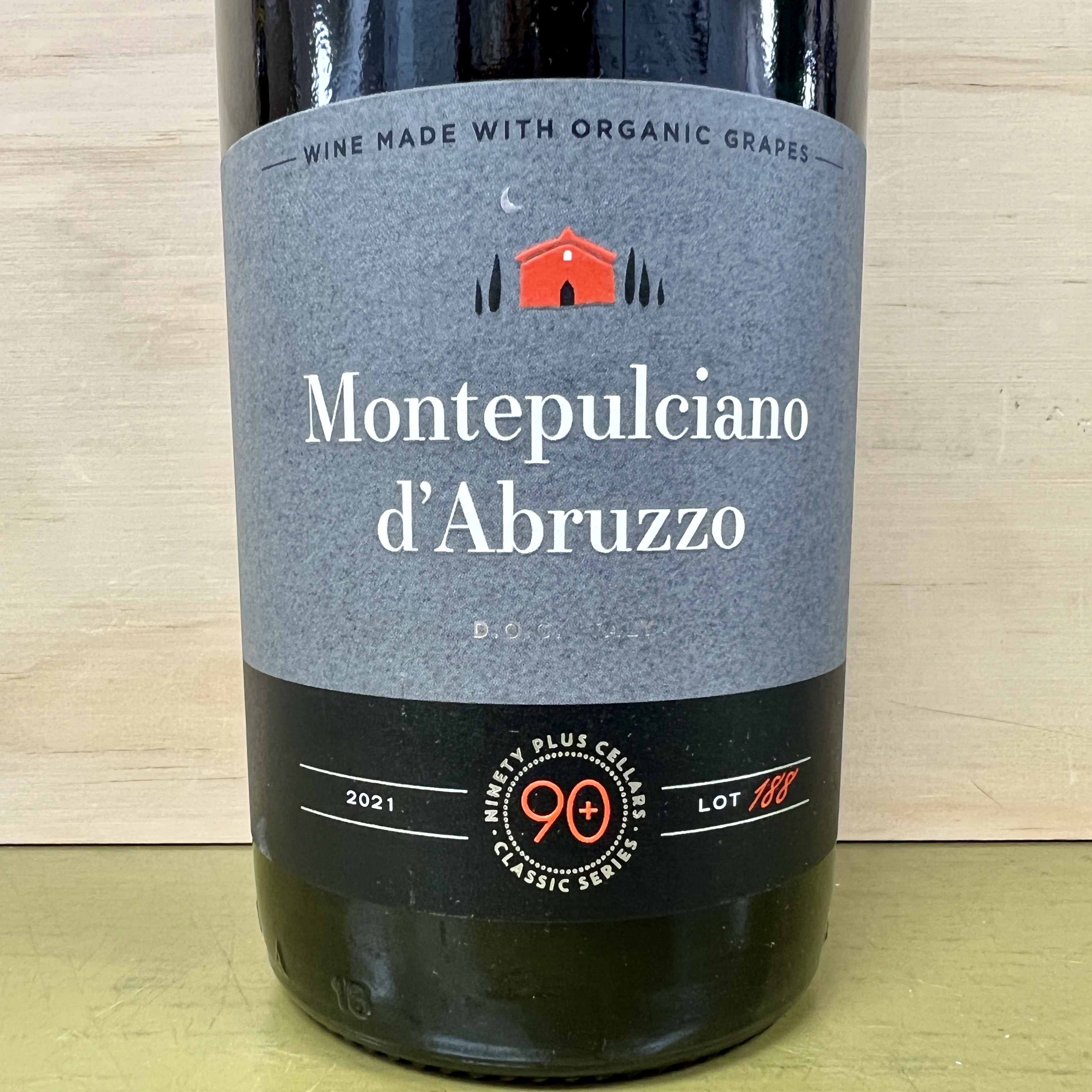 90+ Cellars Montepulciano d'Abruzzo Lot 188 2021 Organic grapes