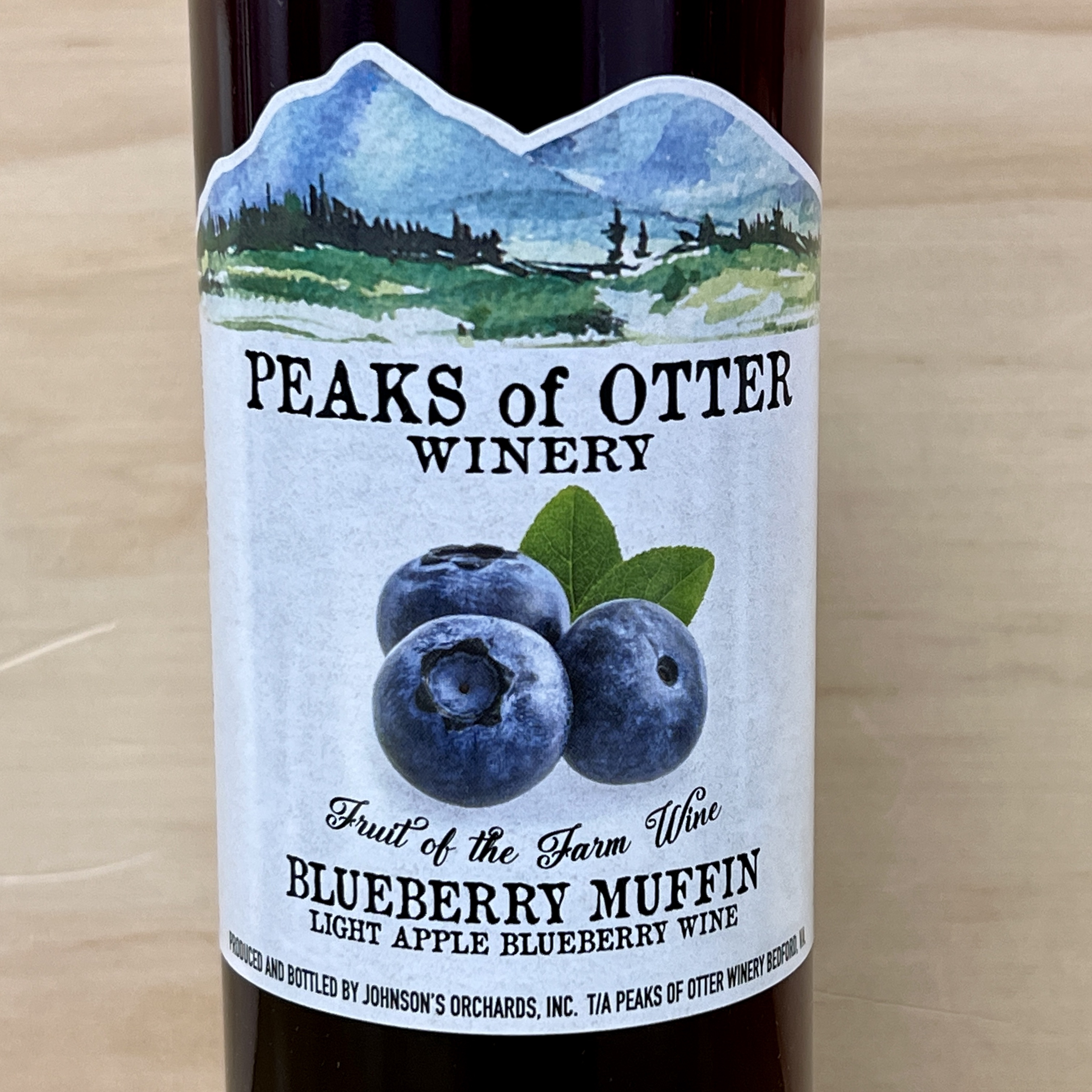 Peaks of Otter Blueberry Muffin Apple Blueberry wine 500ml - Click Image to Close