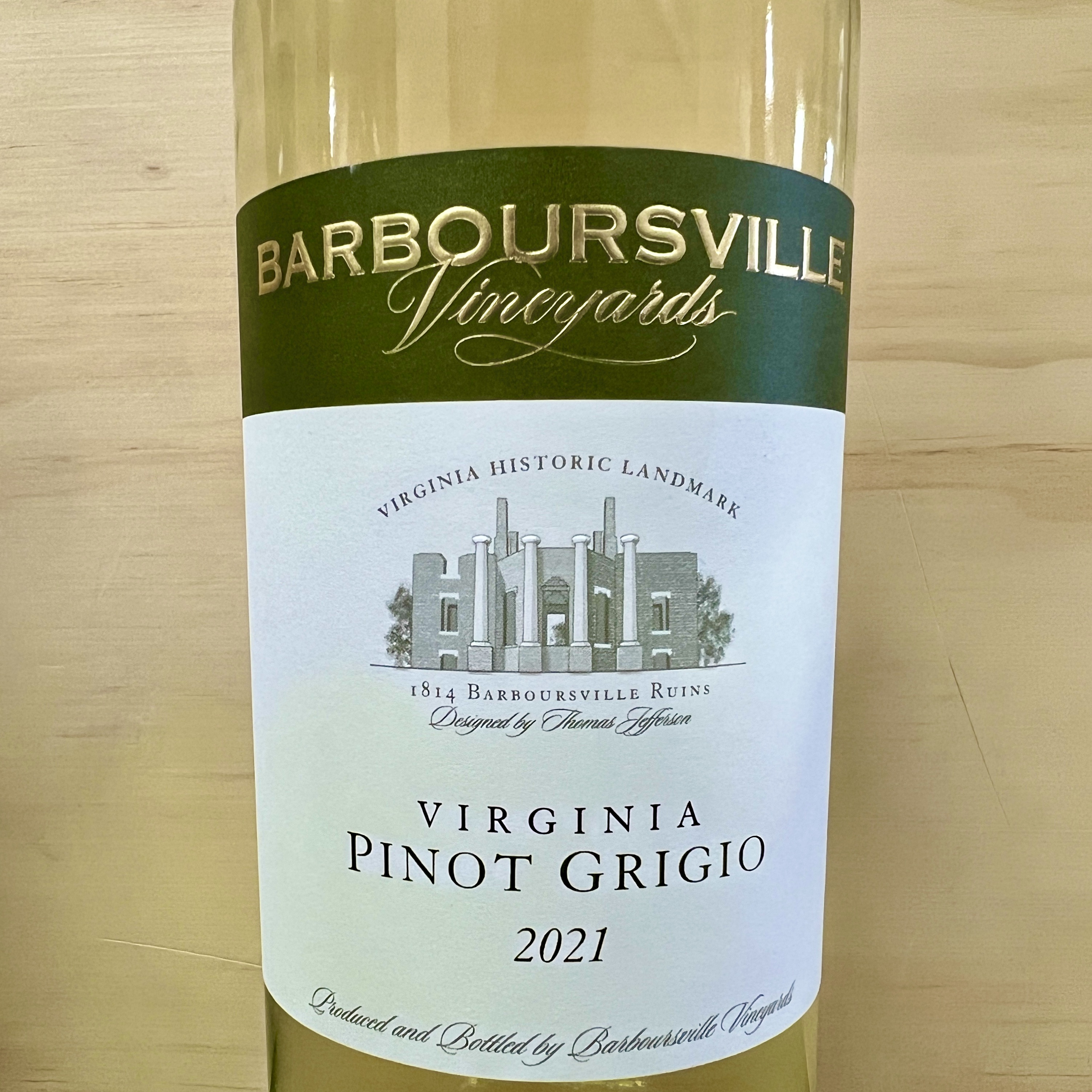 Barboursville Vineyards Pinot Grigio 2021