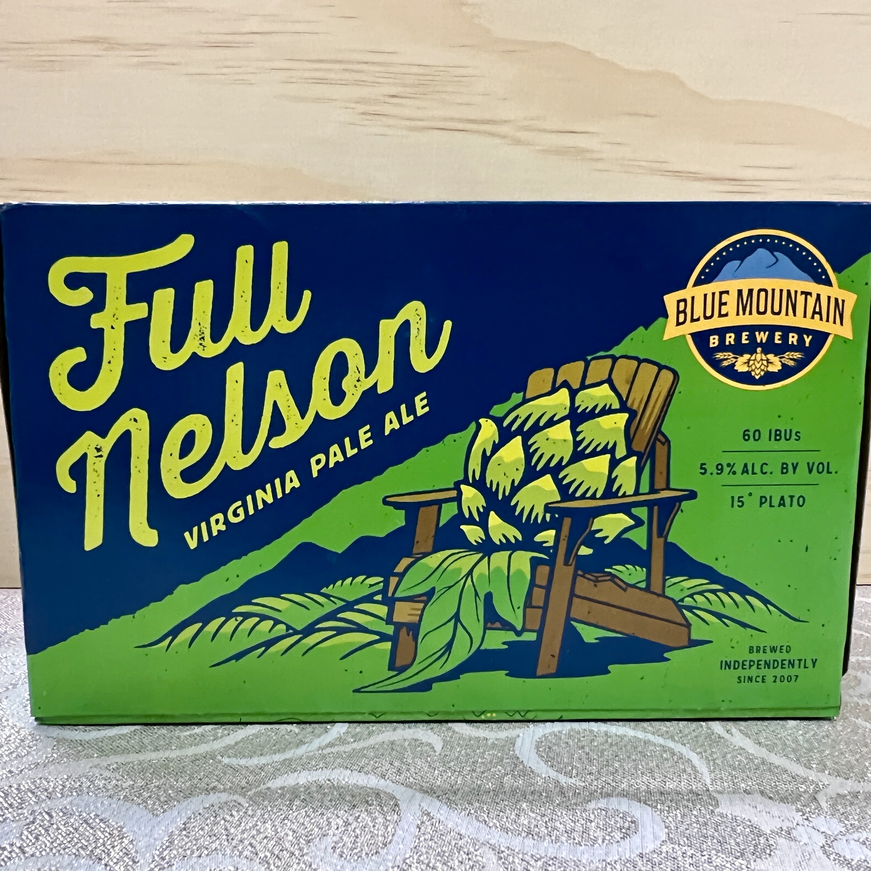 Blue Mountain Full Nelson Virginia Pale Ale 6 x 12 oz bottles