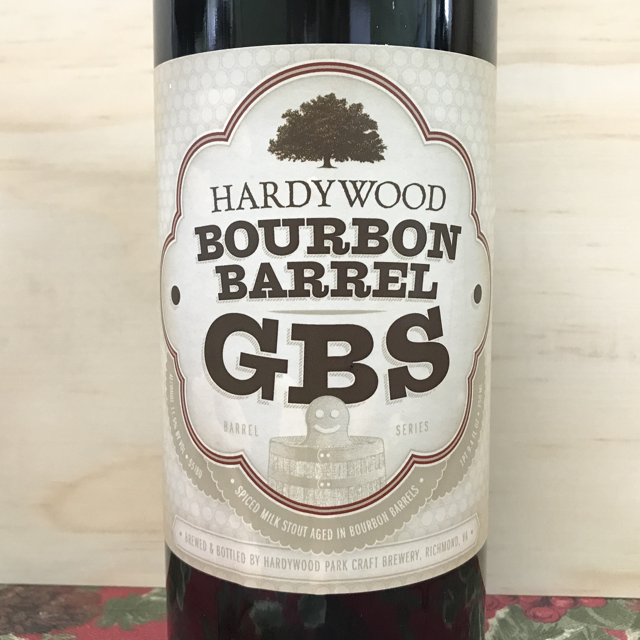 Hardywood Bourbon Barrel Gingerbread Stout GBS 750ml