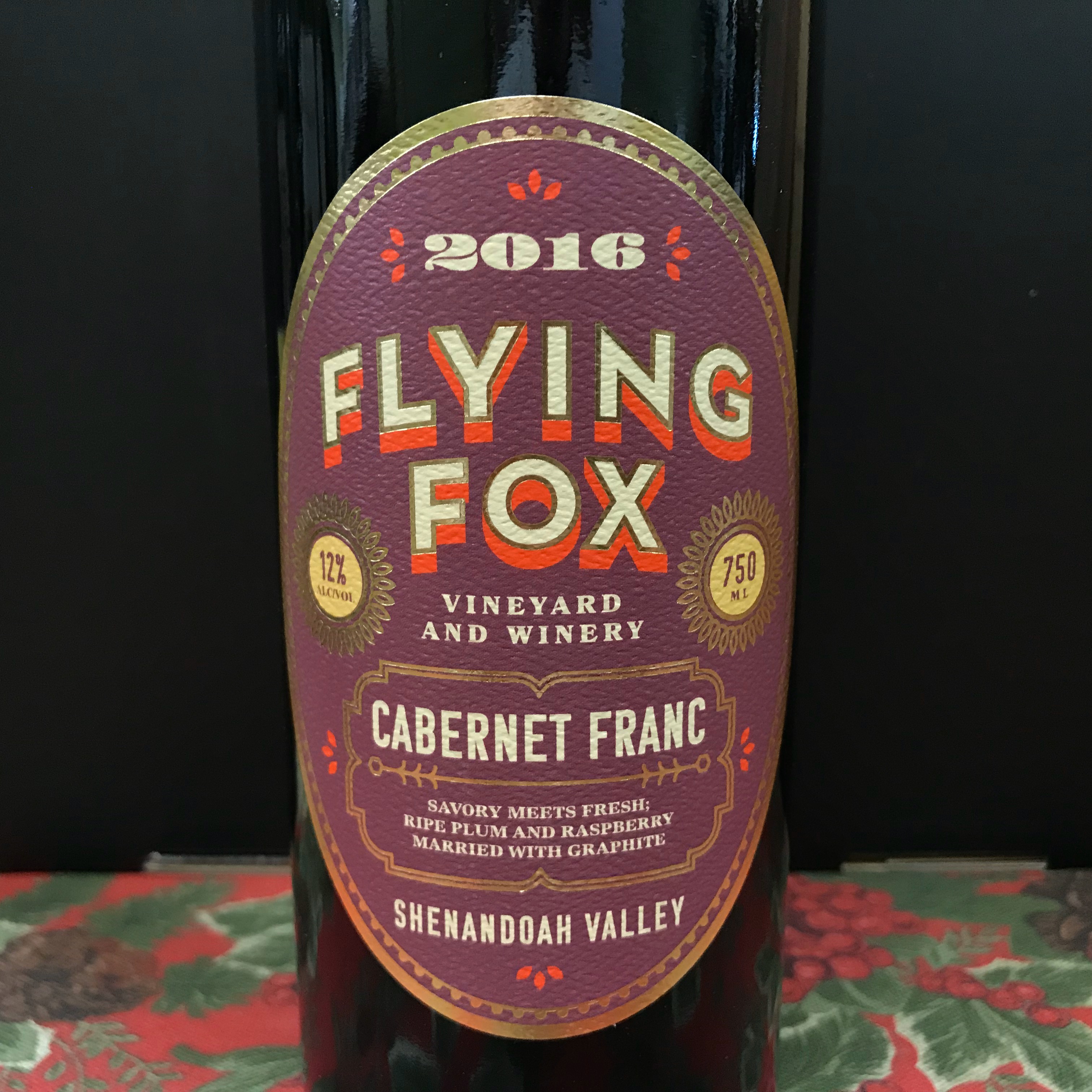 Flying Fox Cabernet Franc Shenandoah 2016