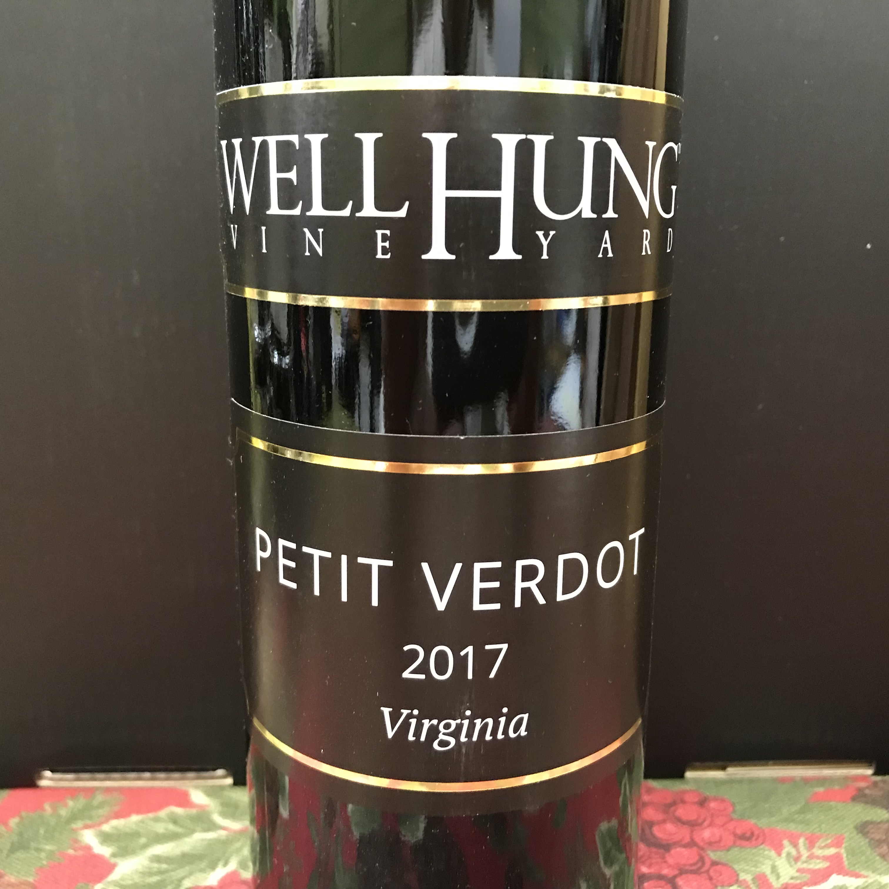 Well Hung Vineyard Petit Verdot Virginia 2017