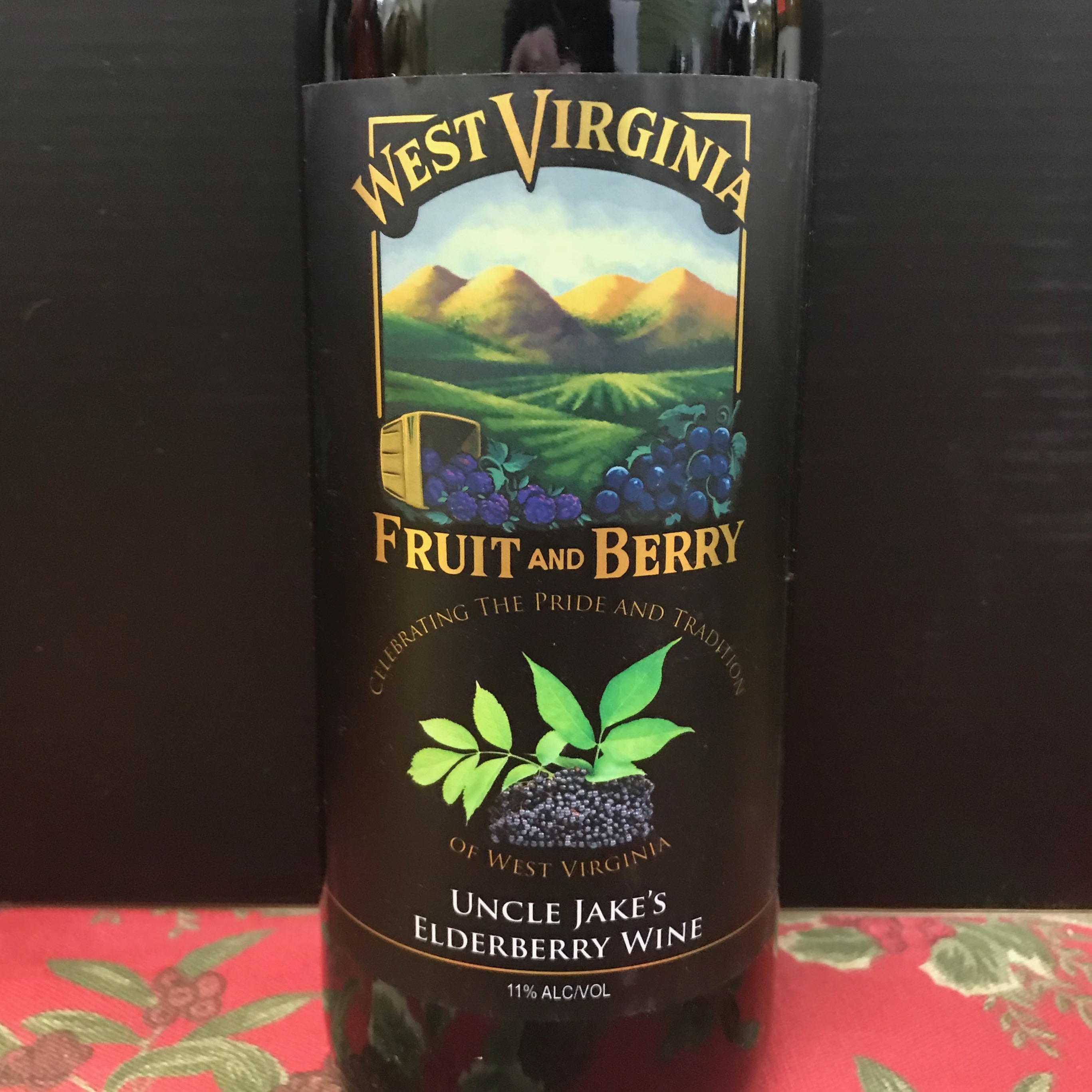 West Virginia Fruit & Berry Uncle Jake's Elderberry Wine
