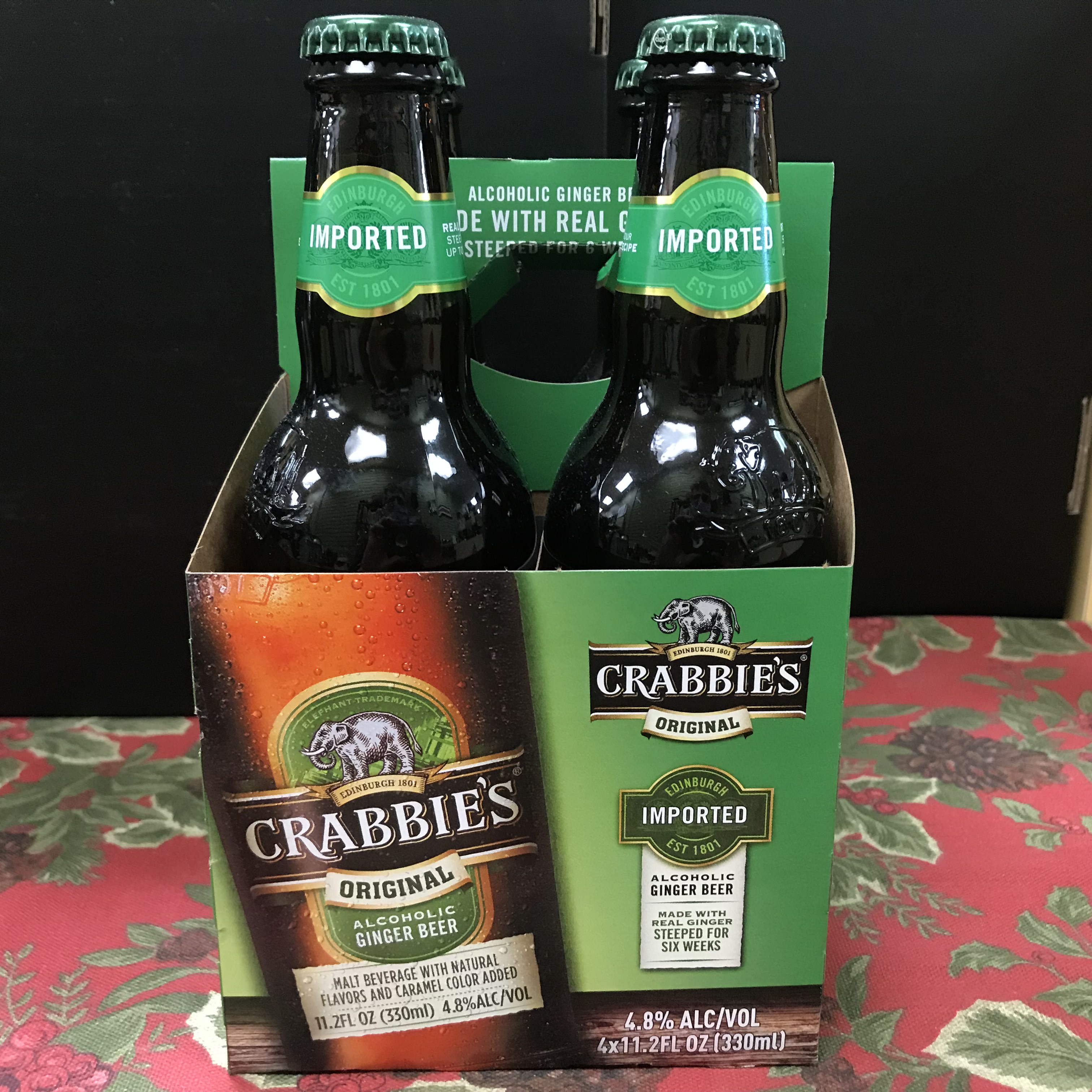 Crabbies Original Alcoholic Ginger Beer 4 x 12oz