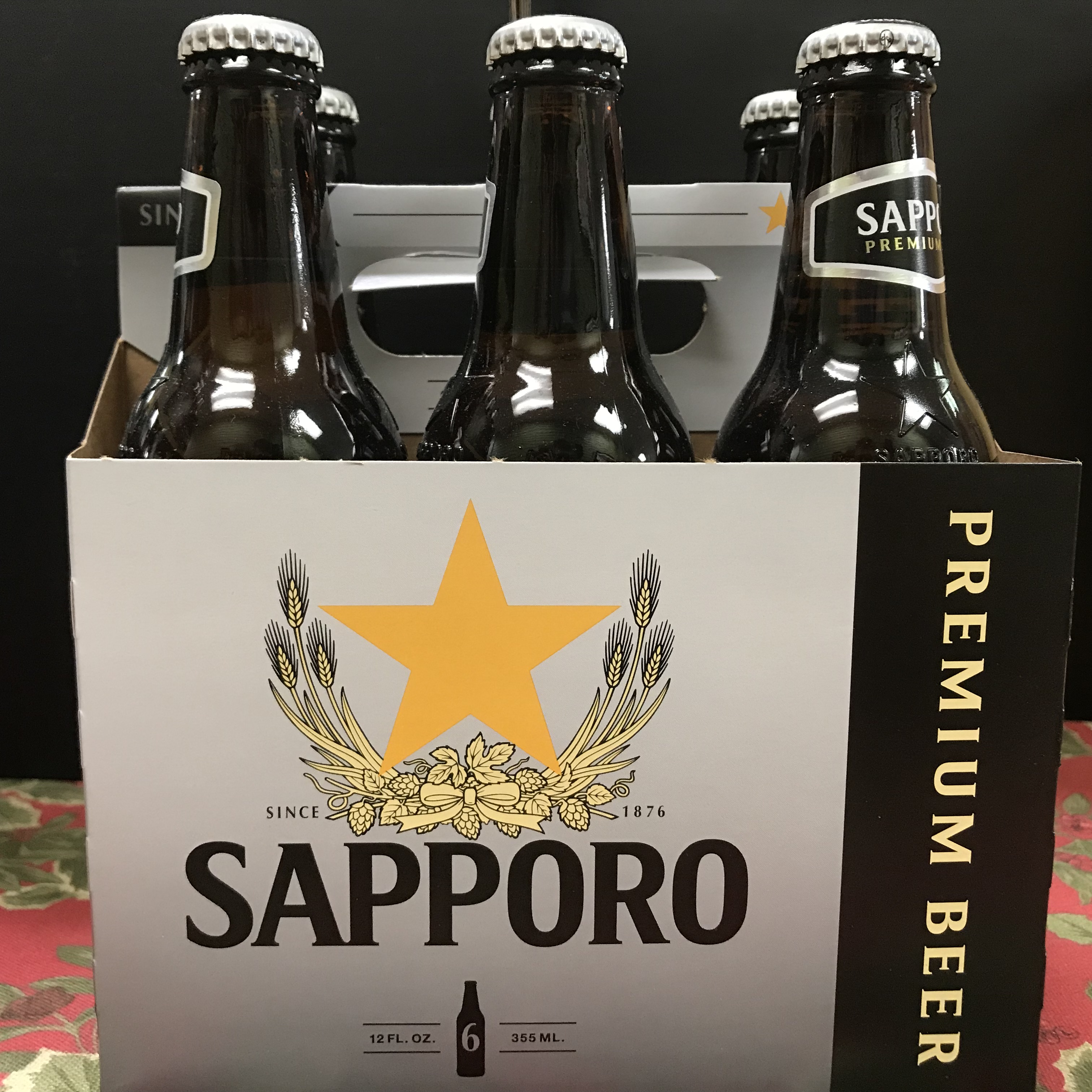 Sapporo Premium beer 6 x 12 oz