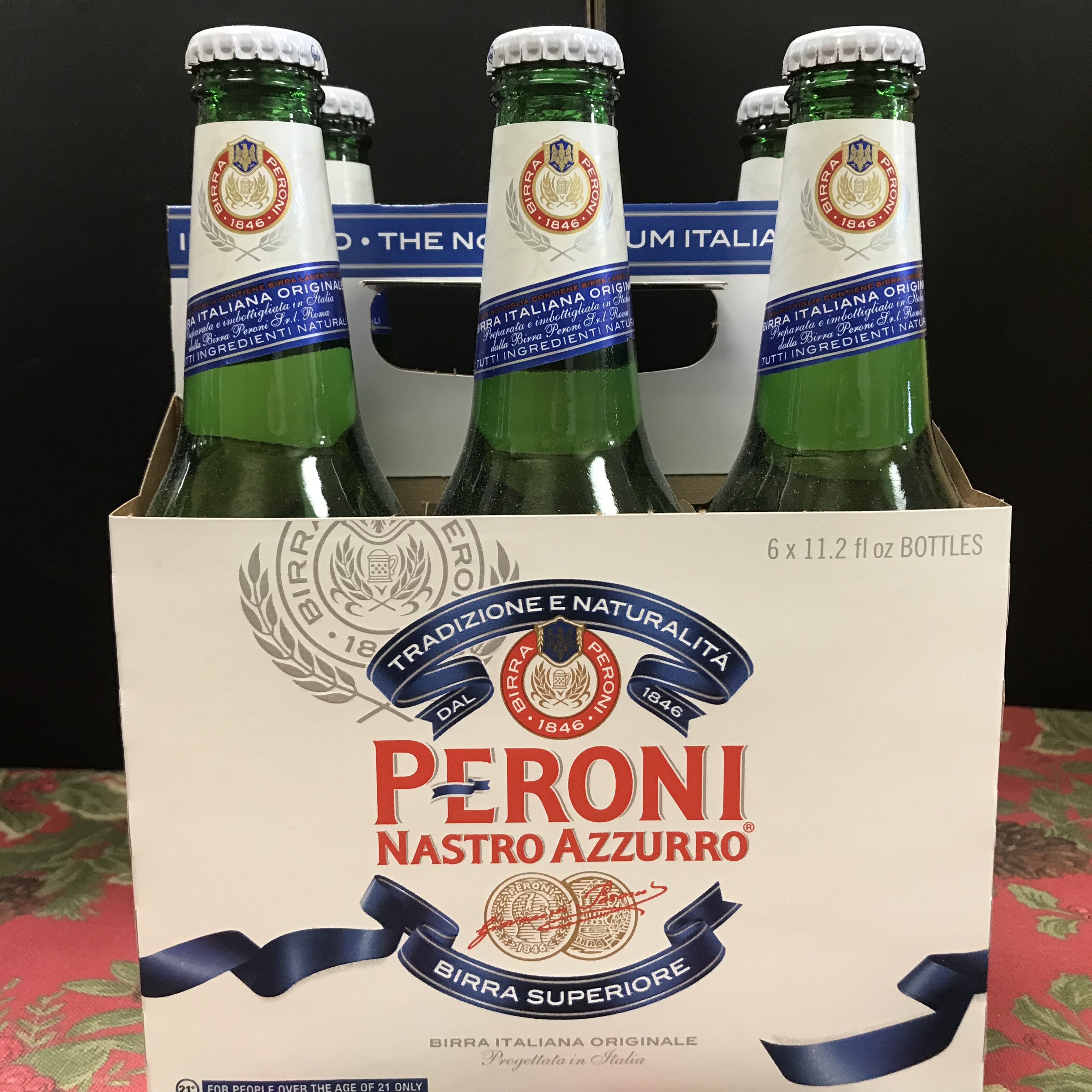 Peroni Nastro Azzurro lager 6 x 12oz