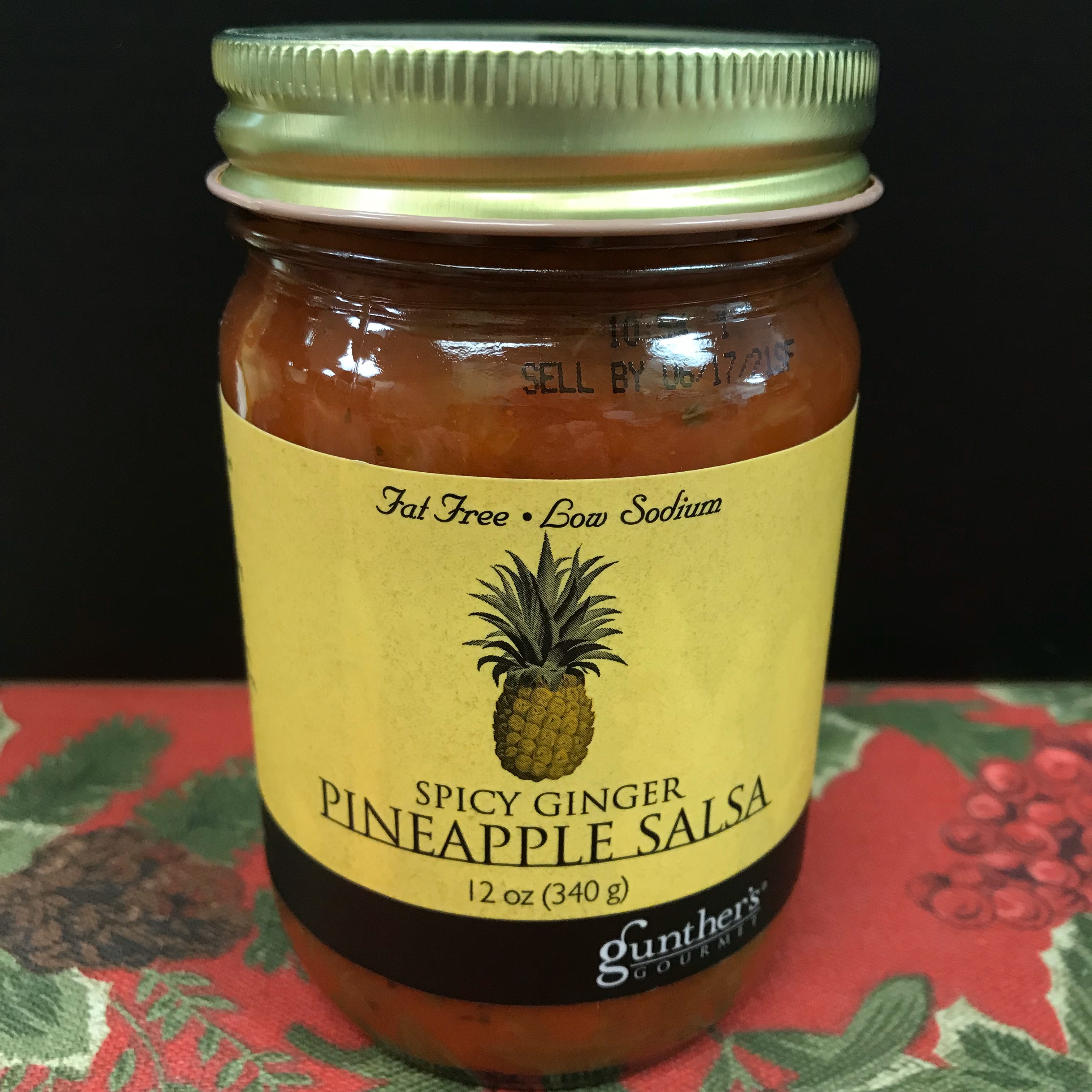 Gunther's Spicy Ginger Pineapple Salsa 12 oz