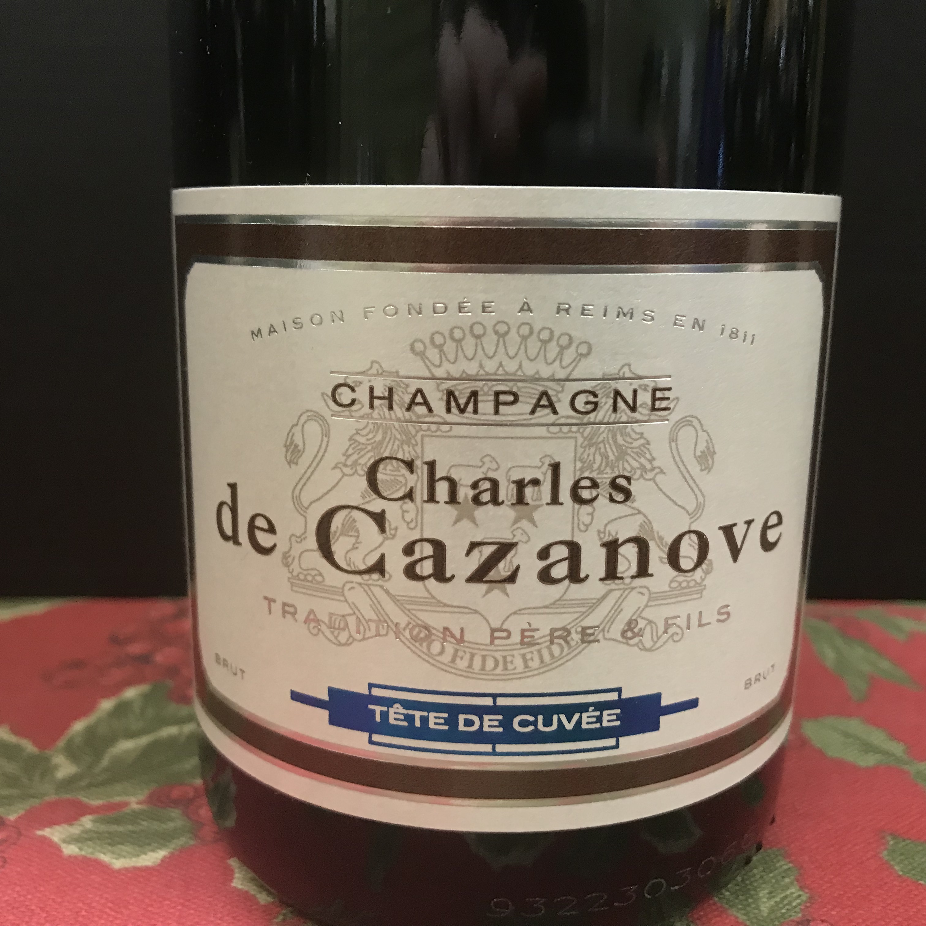 Charles de Cazanove Tete de Cuvee Champagne Brut NV
