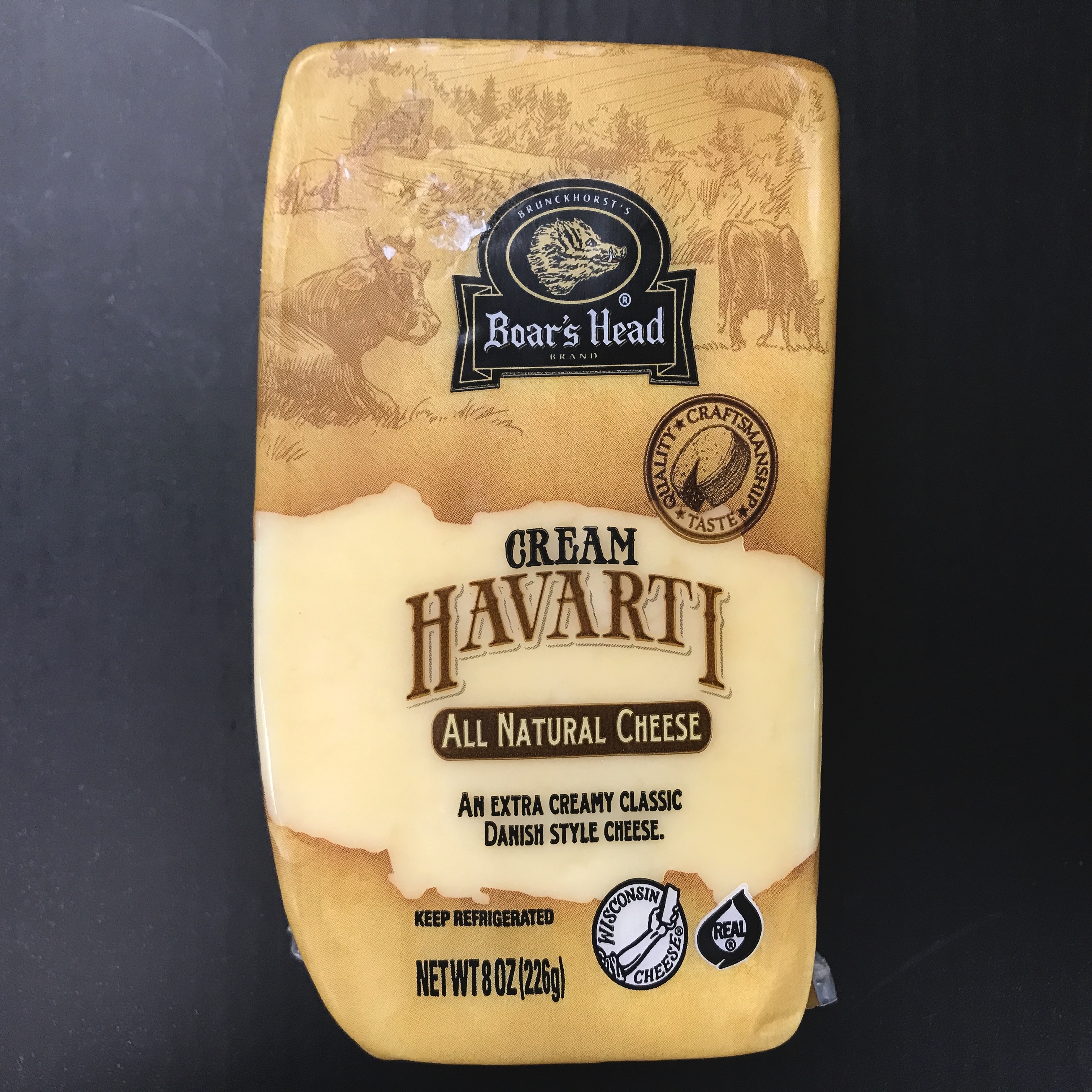 Boar's Head Cream Havarti all natural cheese 8 oz