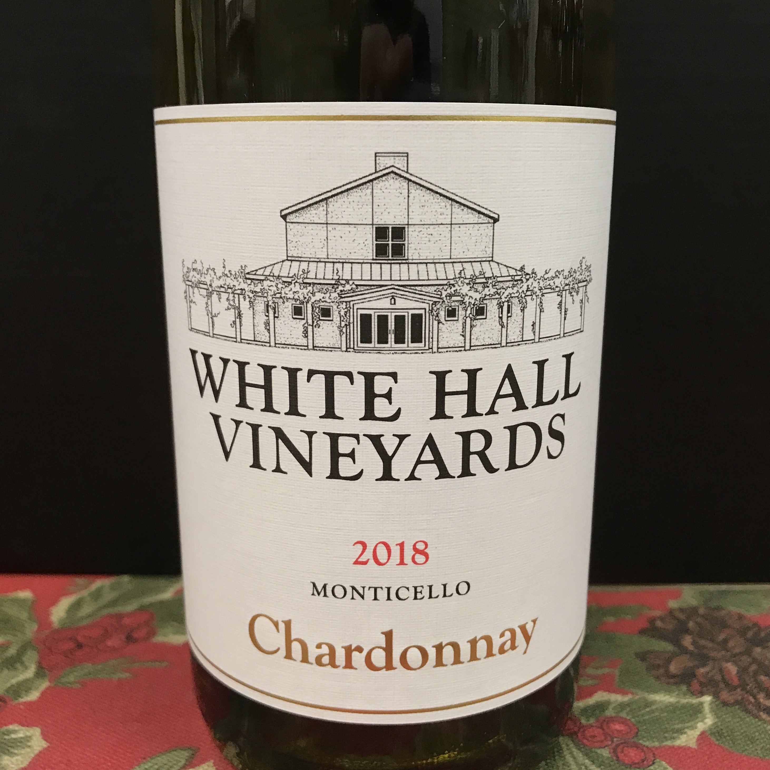 White Hall Vineyards Chardonnay Monticello 2018
