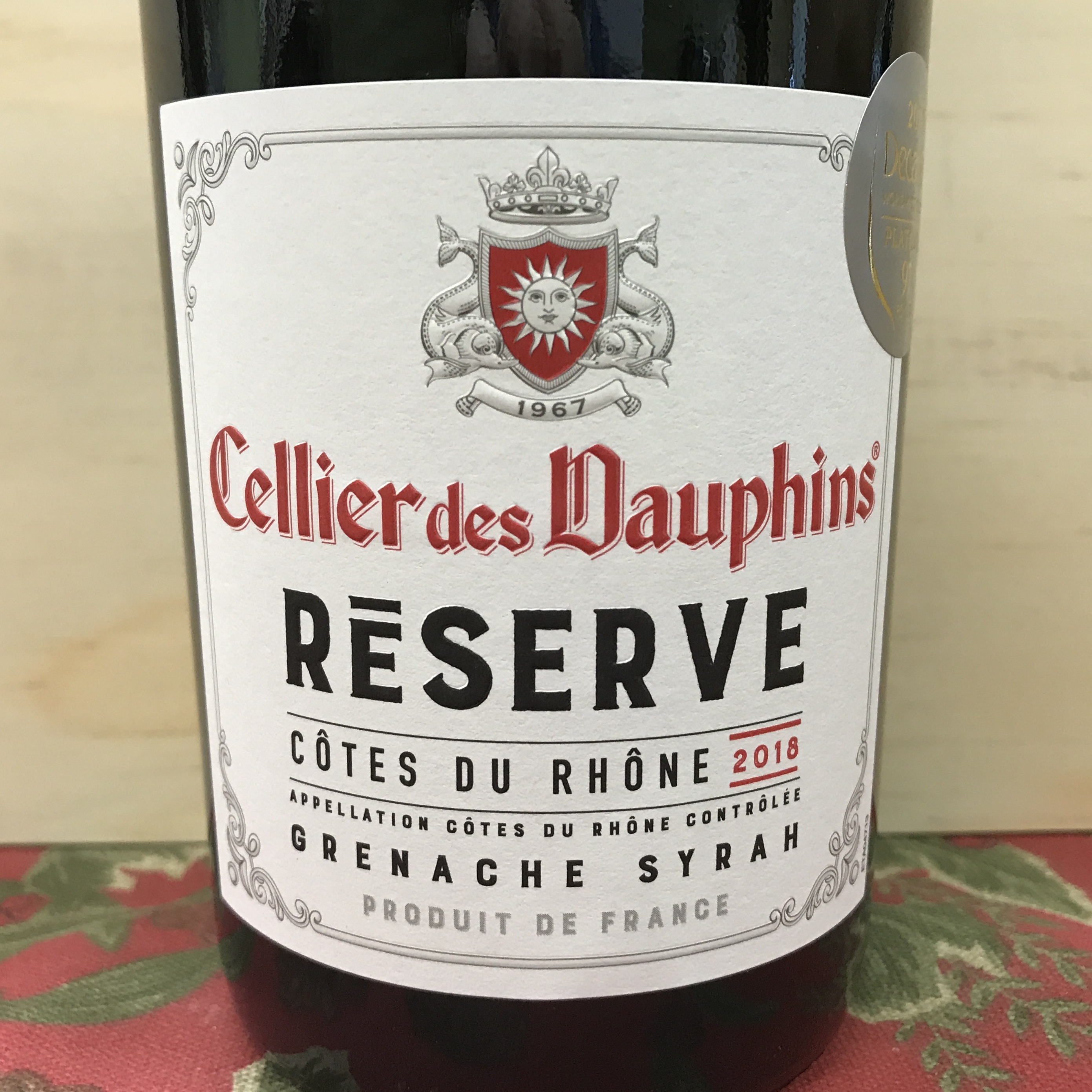 Cellier des Dauphins Reserve Cotes du Rhône 2019