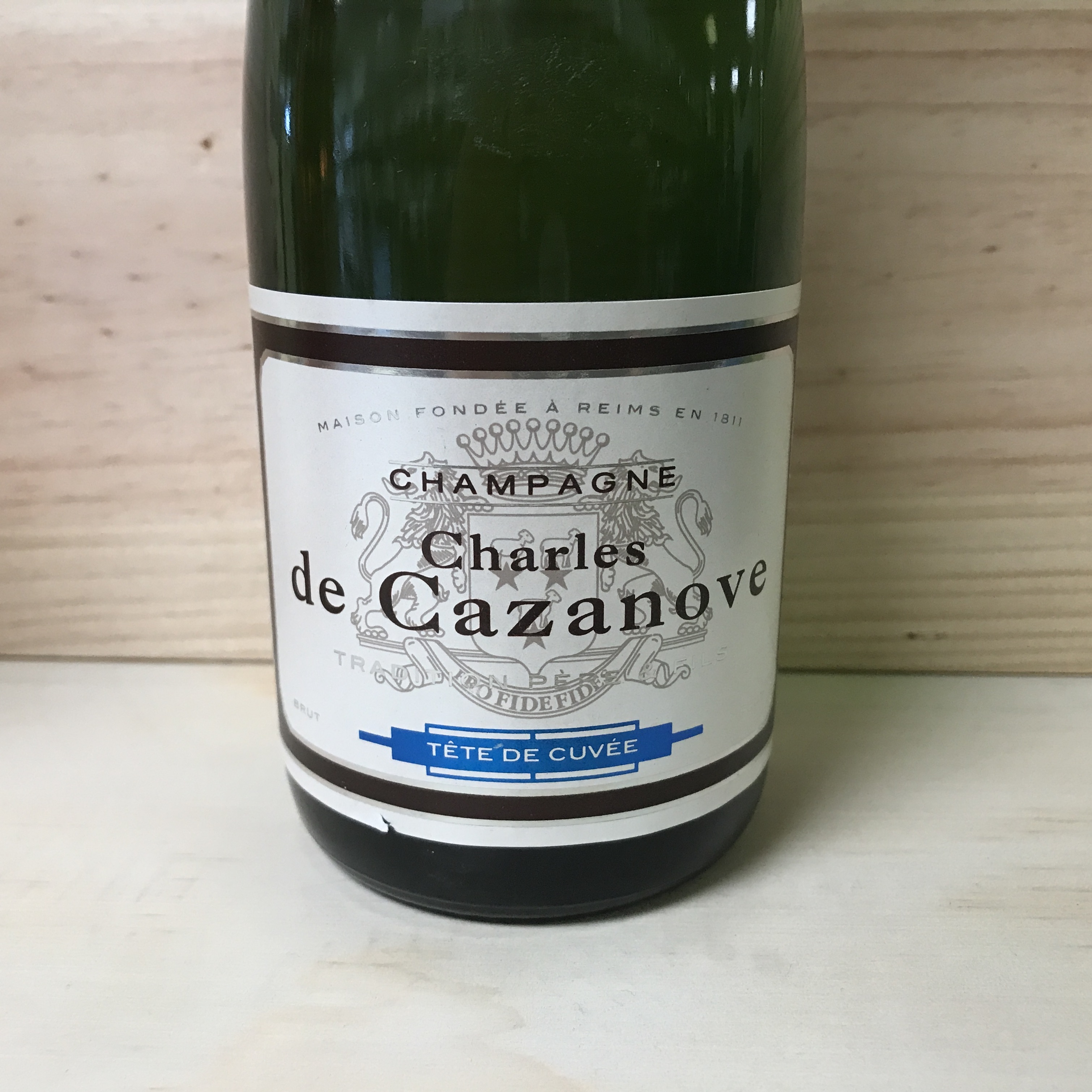 Champagne Charles de Cazanove Tete de Cuvee Brut 375ml