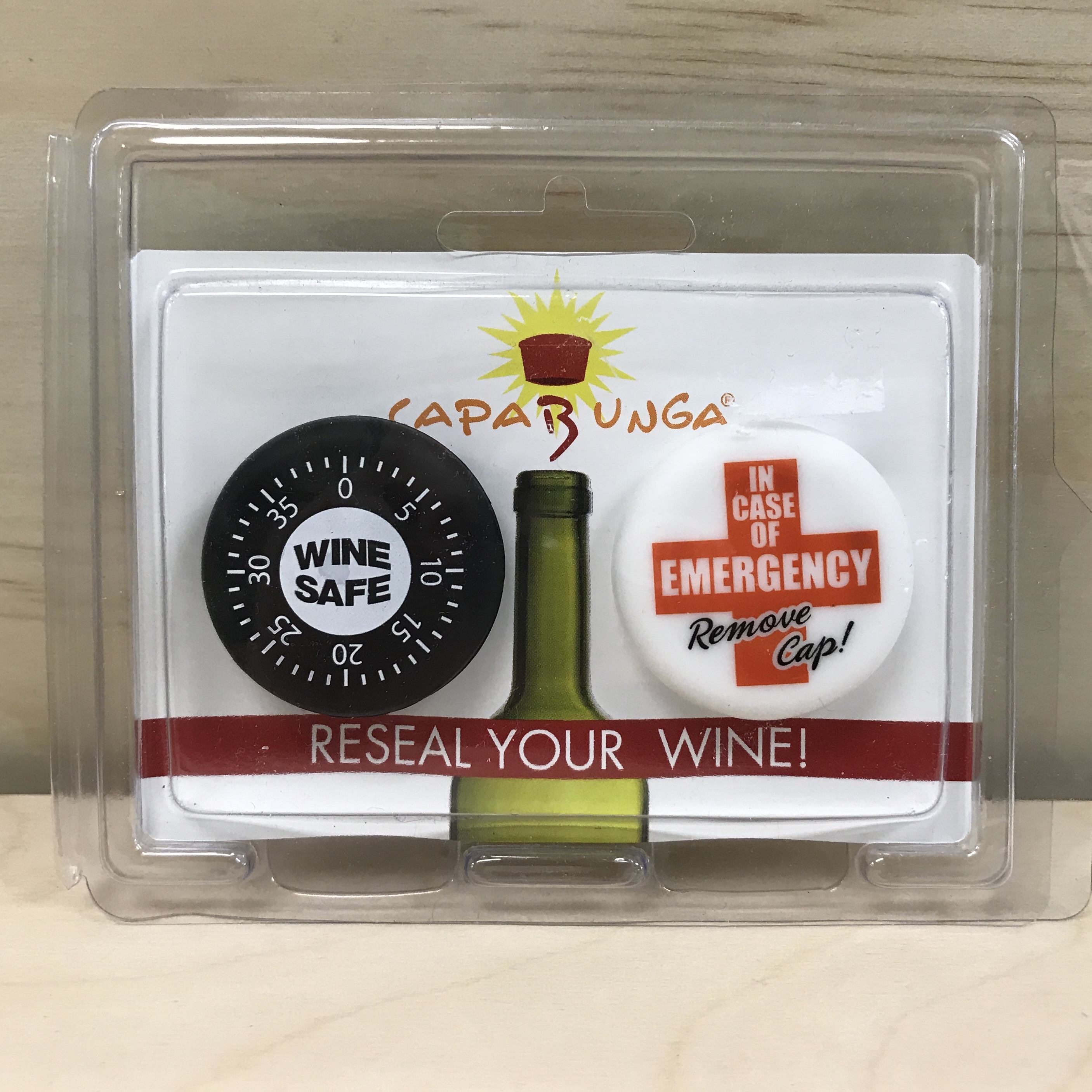 CapaBunga - The Reusable Cap for a Wine Bottle - Wine Safe & Eme