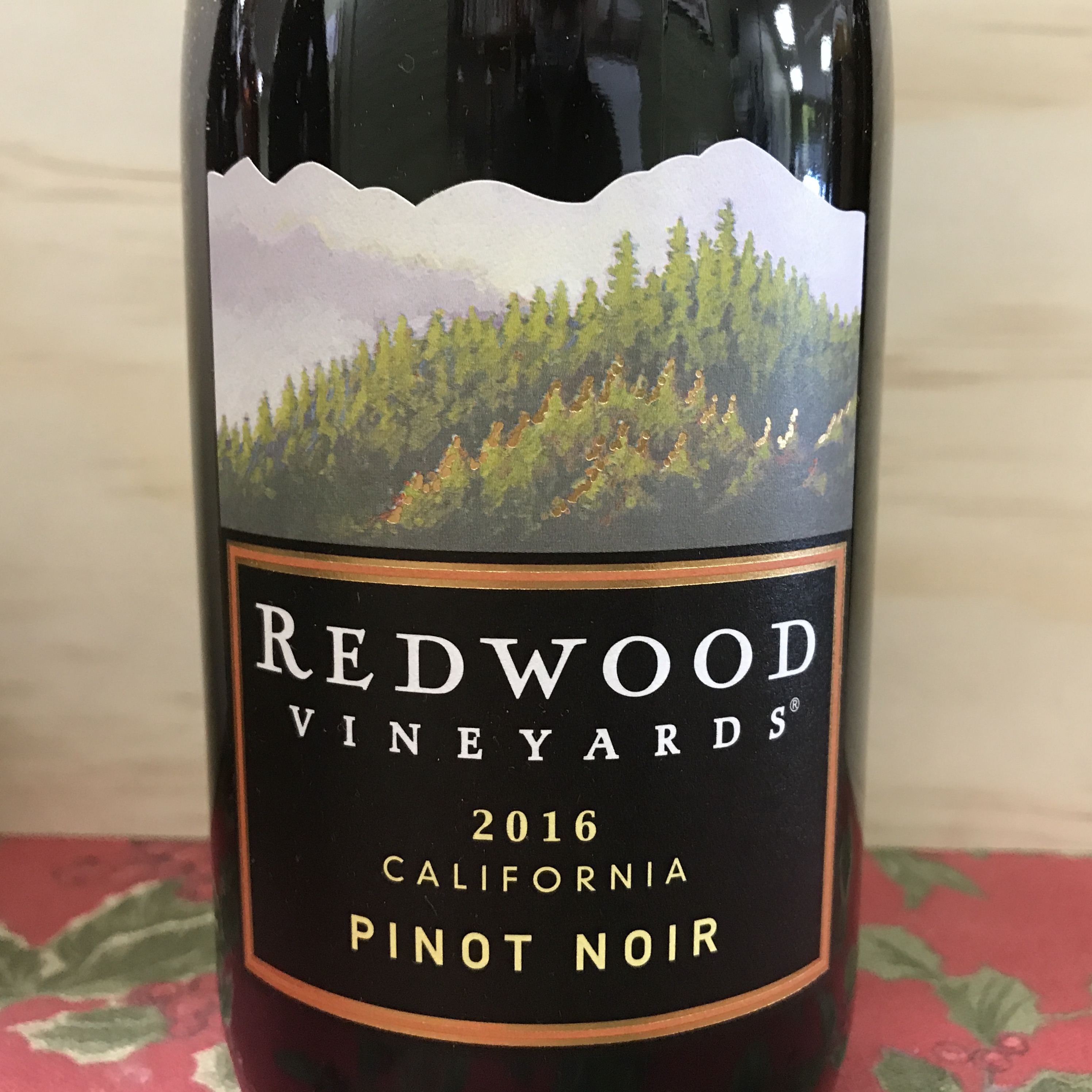 Redwood Vineyards Pinot Noir California 2016
