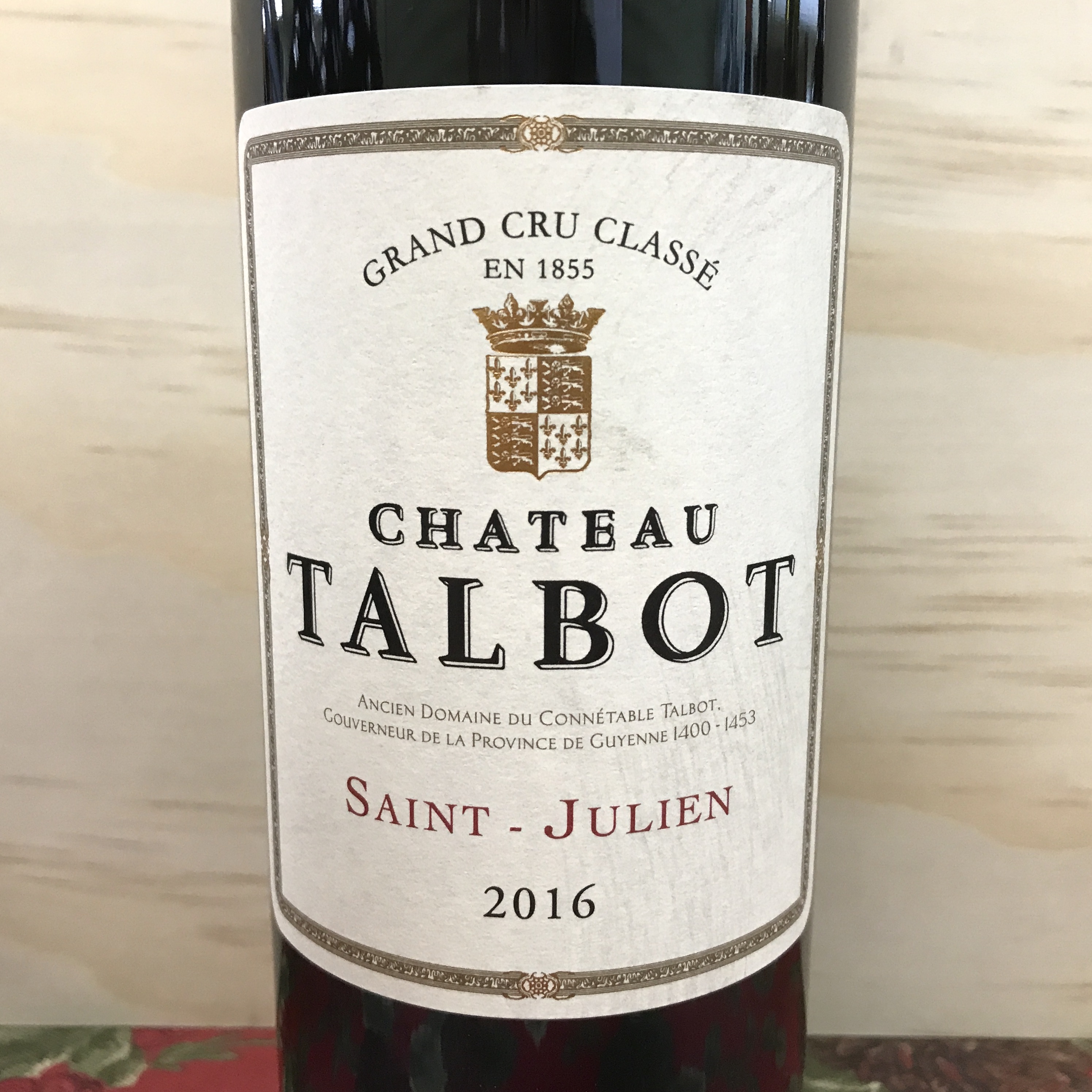 Chateau Talbot Saint-Julien 2016 4er growth