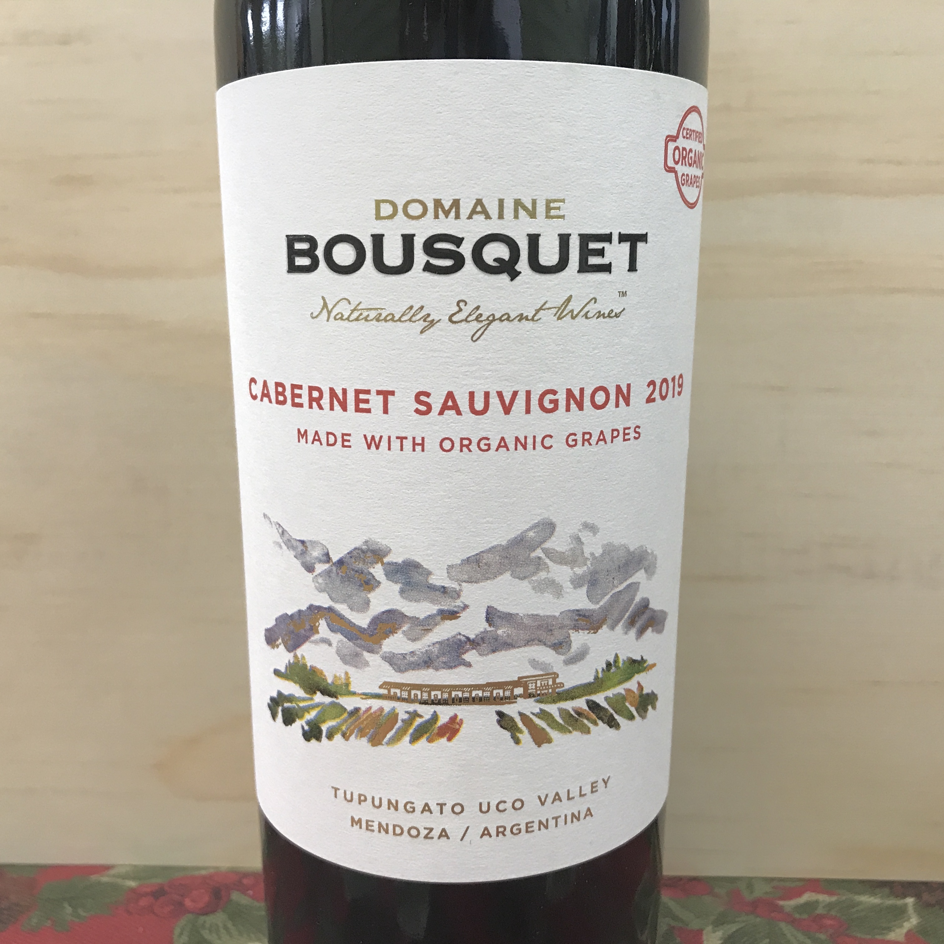 Domaine Bousquet Cabernet Sauvignon with Organic Grapes 2019