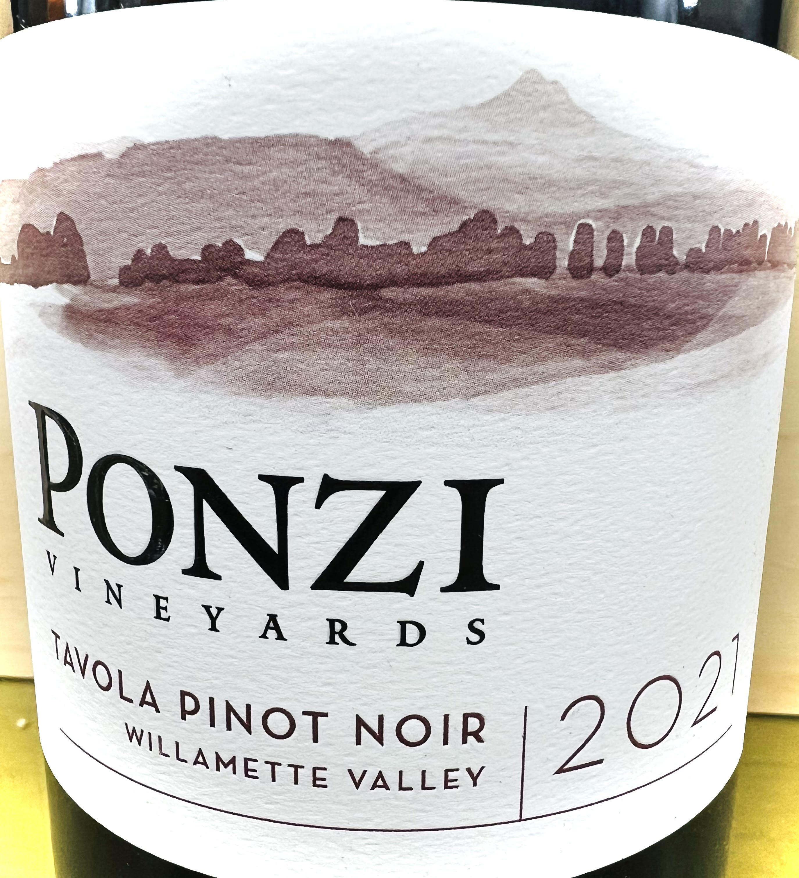 Ponzi Tavola Willamette Valley Pinot Noir 2021